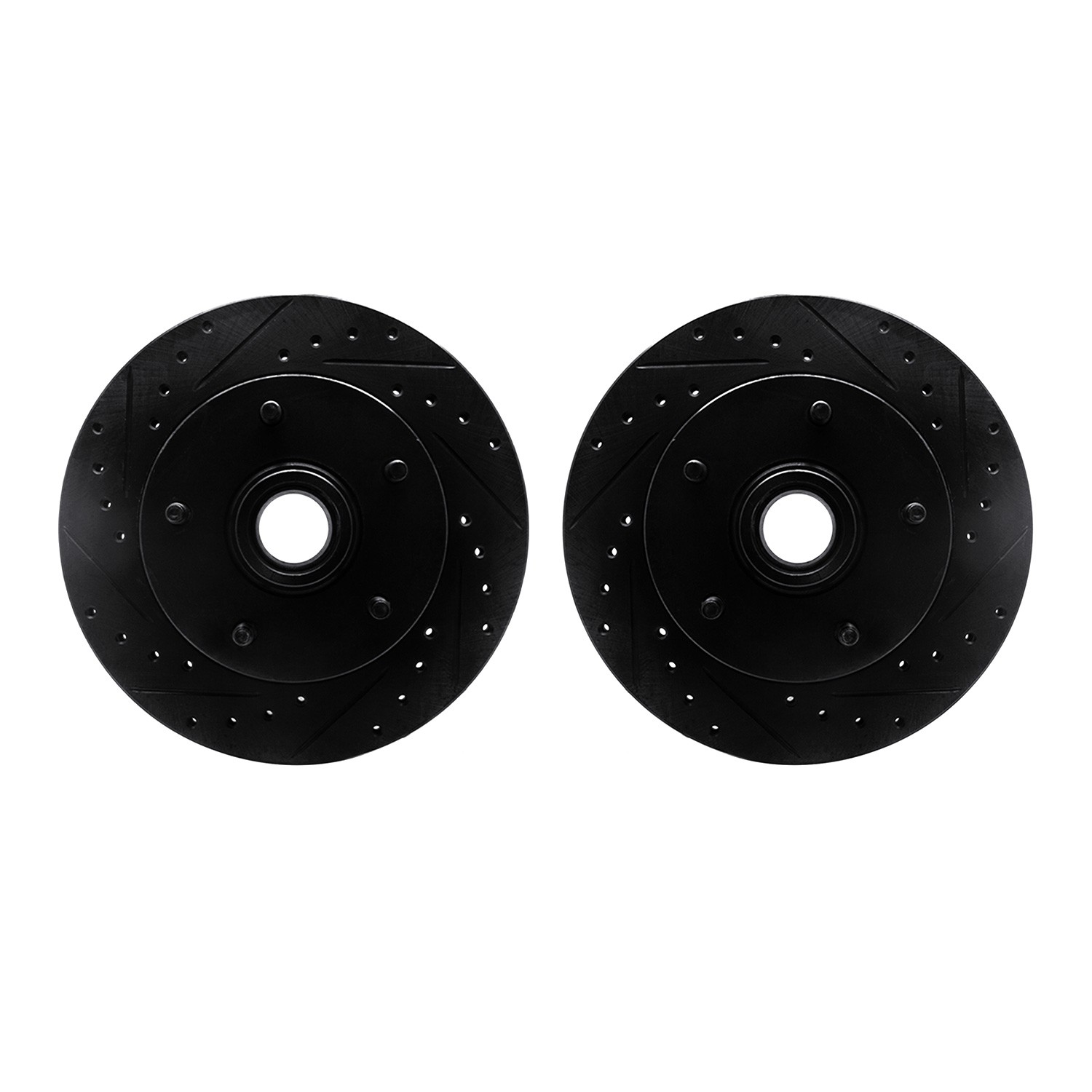 DFC Brake Rotors - Drilled & Slotted - Black