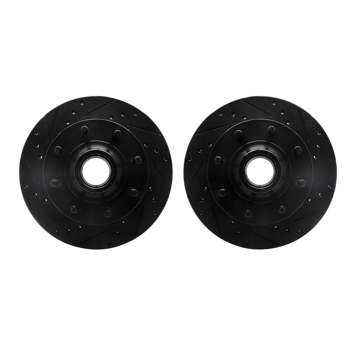 DFC Brake Rotors - Drilled & Slotted - Black