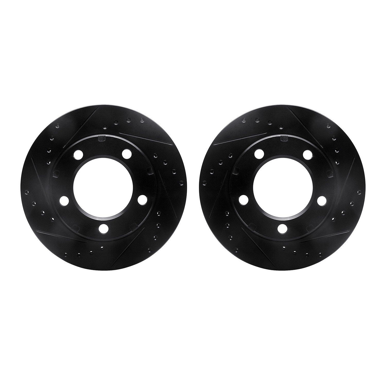 DFC Brake Rotors - Drilled & Slotted - Black