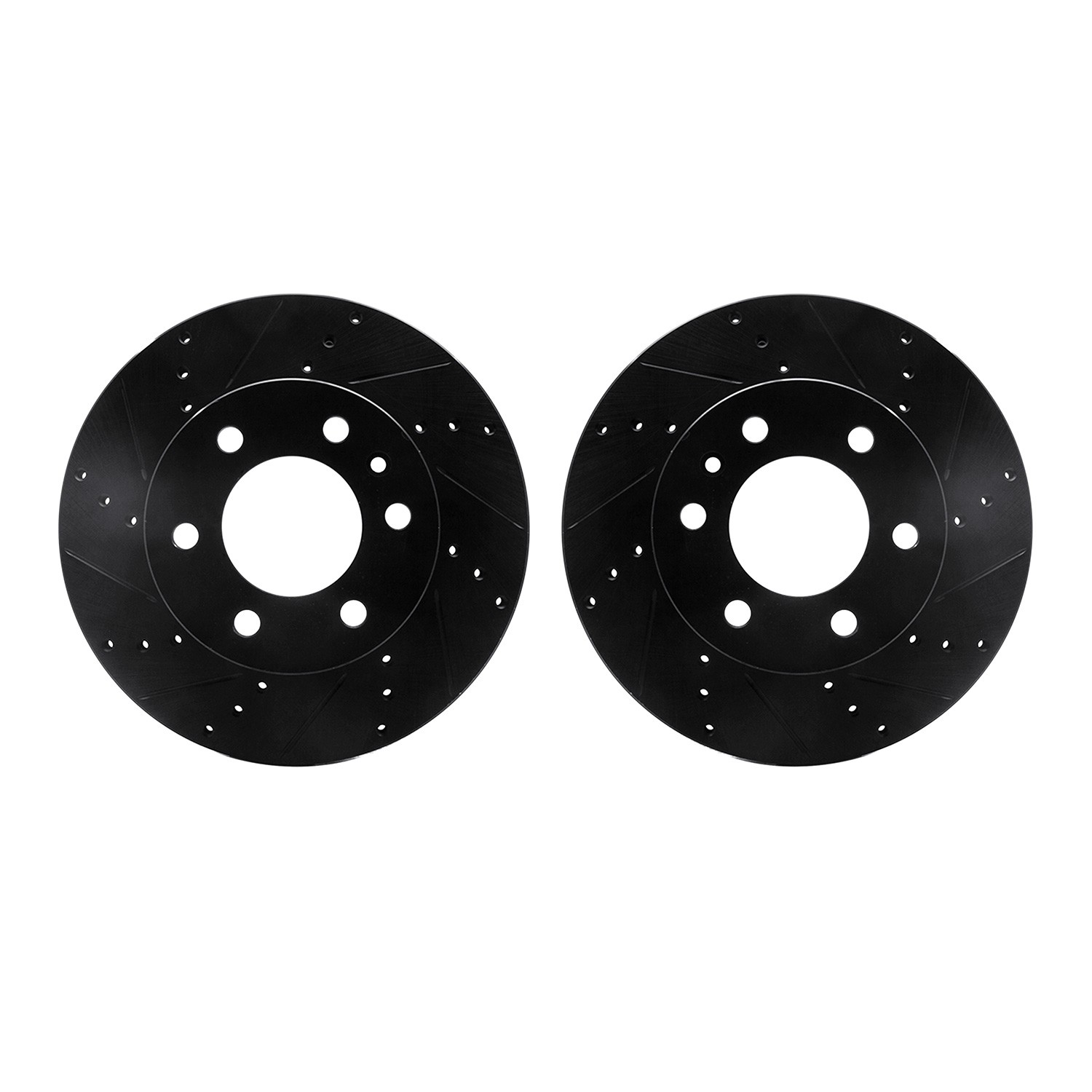 DFC Brake Rotors - Drilled & Slotted - Black