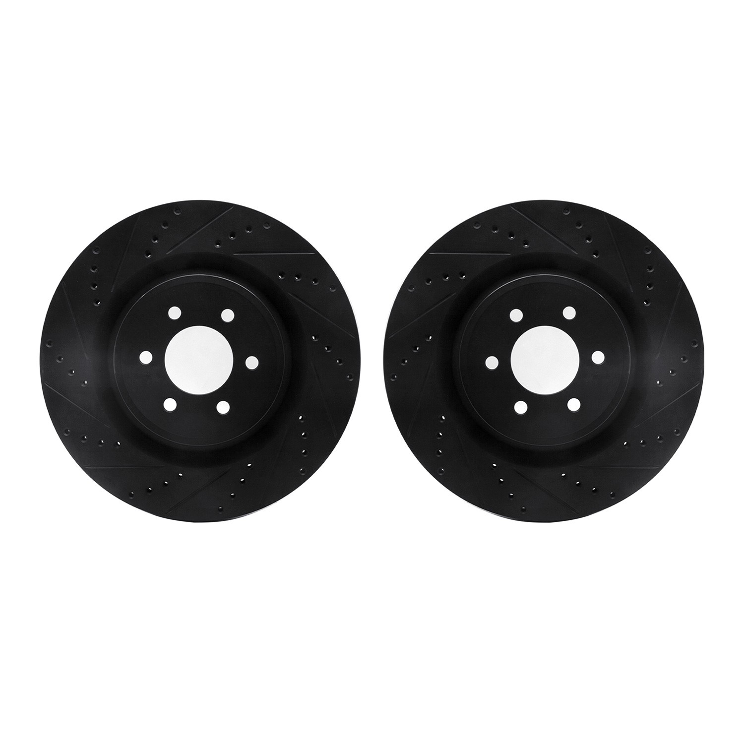 DFC Brake Rotors - Drilled & Slotted - Black
