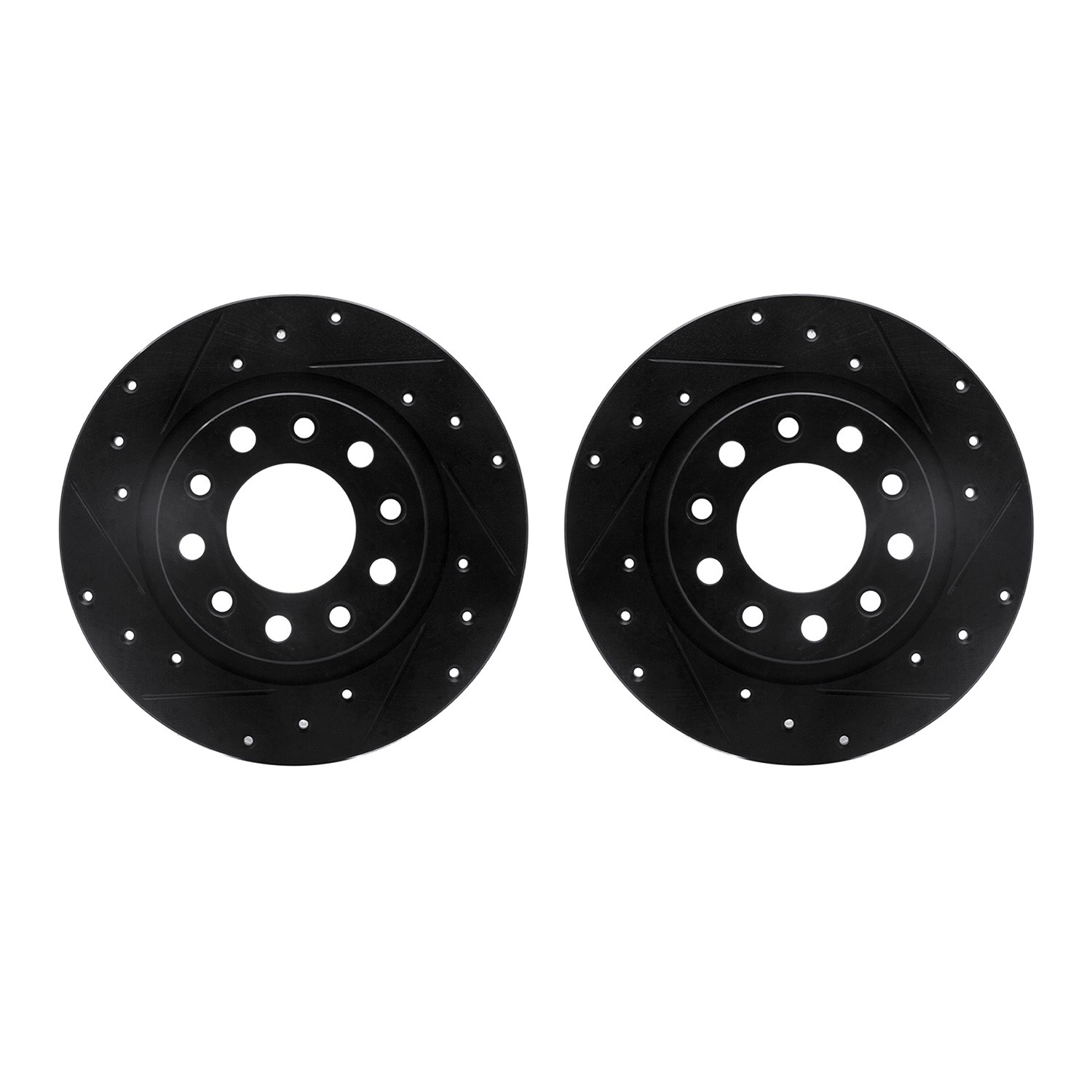 DFC Brake Rotors - Drilled & Slotted - Black