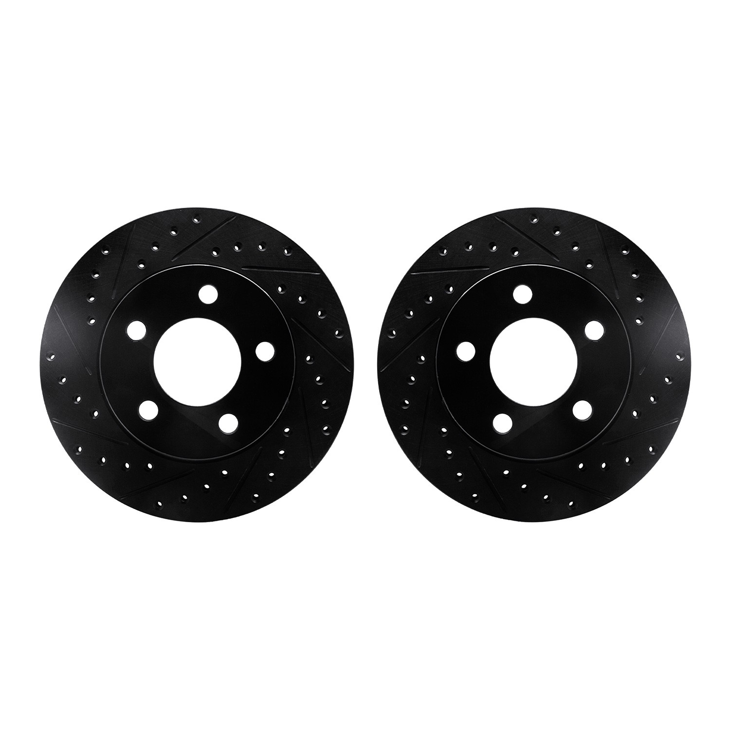 DFC Brake Rotors - Drilled & Slotted - Black