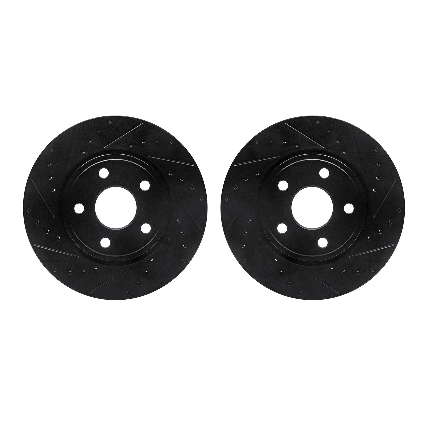 DFC Brake Rotors - Drilled & Slotted - Black