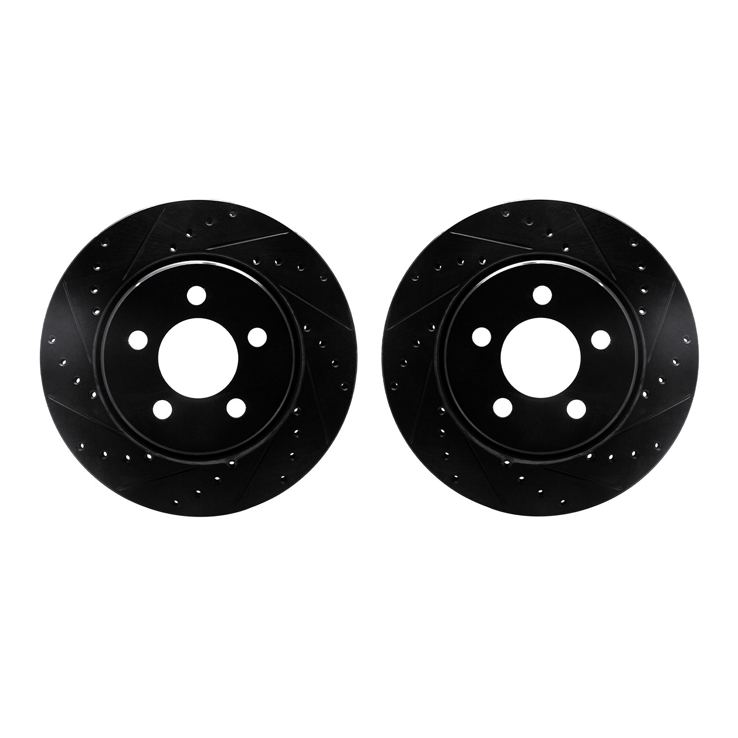 DFC Brake Rotors - Drilled & Slotted - Black