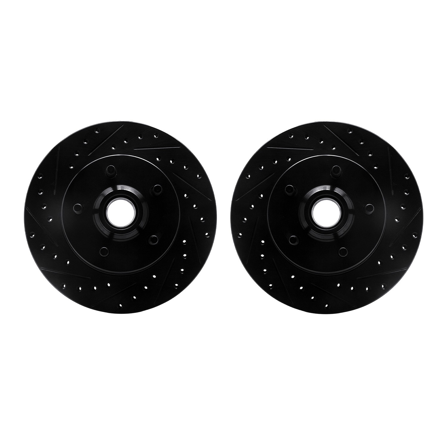 DFC Brake Rotors - Drilled & Slotted - Black