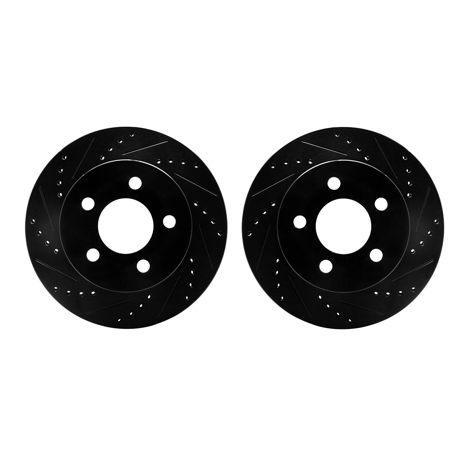 DFC Brake Rotors - Drilled & Slotted - Black