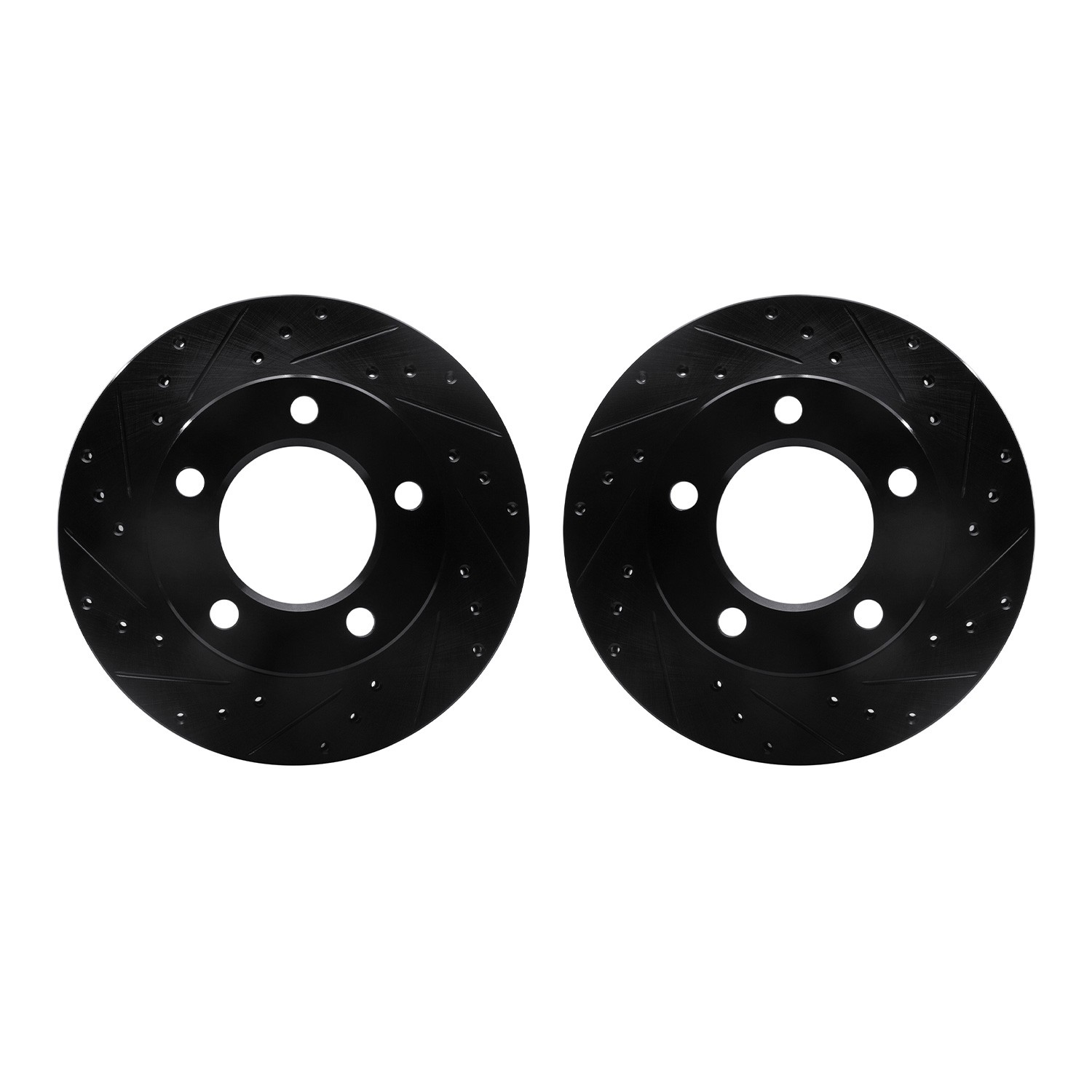 DFC Brake Rotors - Drilled & Slotted - Black