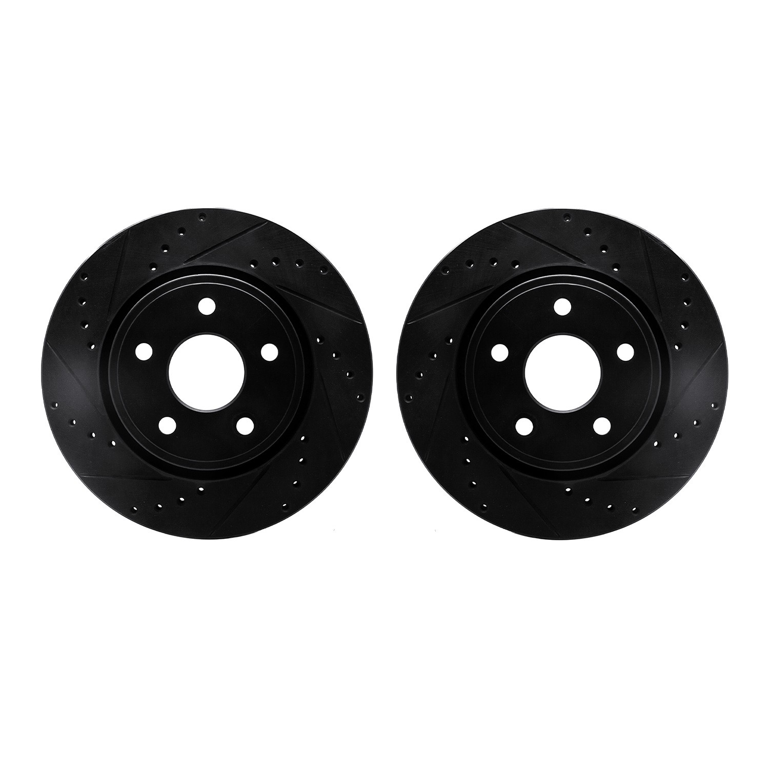 DFC Brake Rotors - Drilled & Slotted - Black