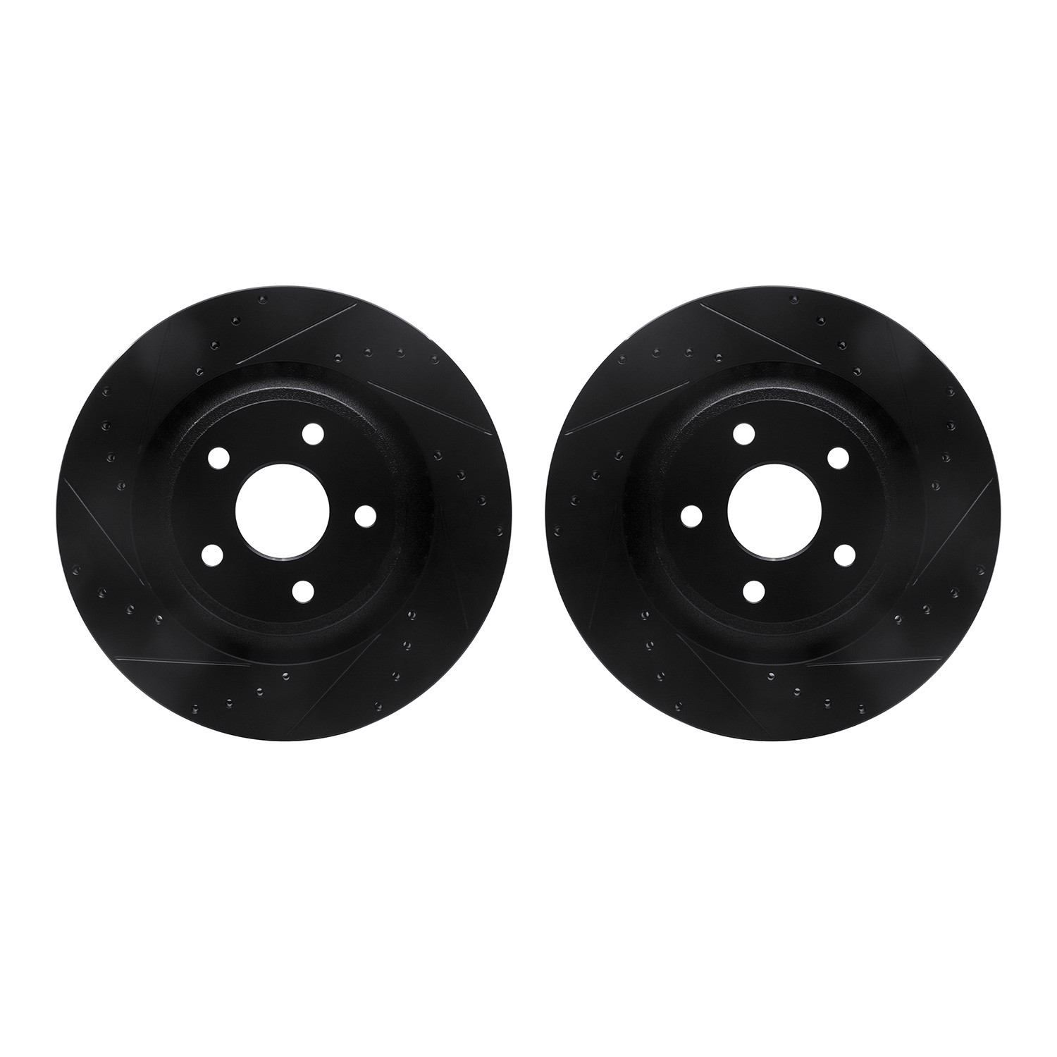 DFC Brake Rotors - Drilled & Slotted - Black