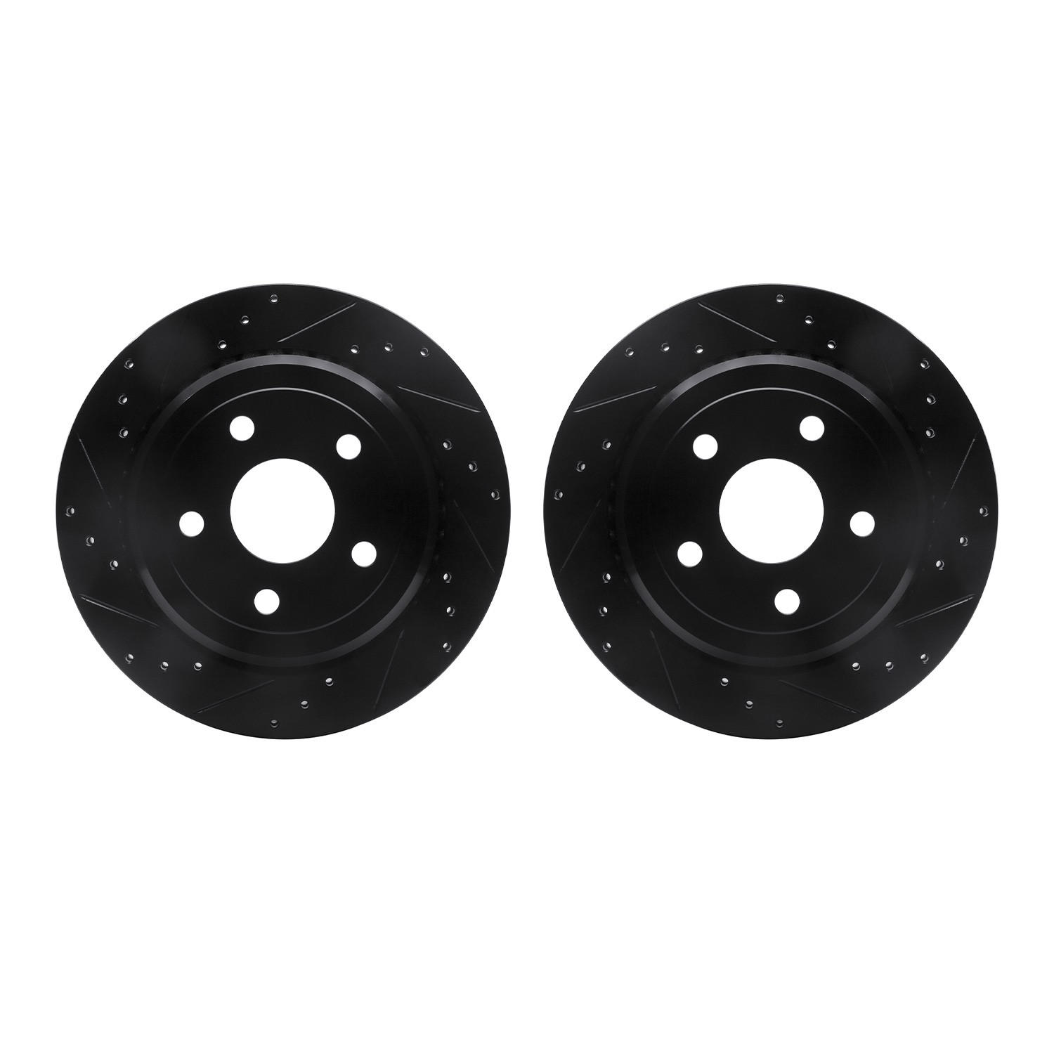 DFC Brake Rotors - Drilled & Slotted - Black
