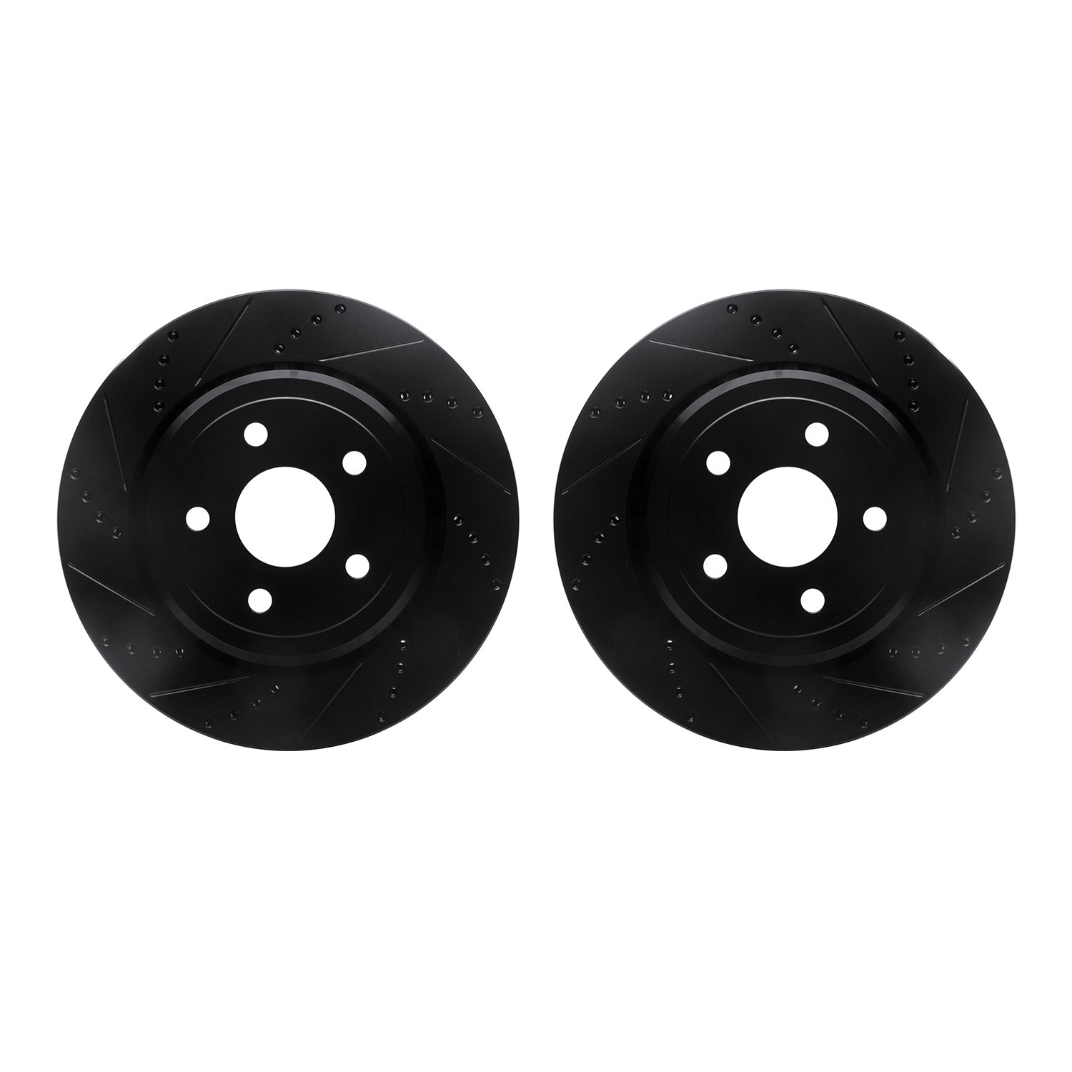 DFC Brake Rotors - Drilled & Slotted - Black