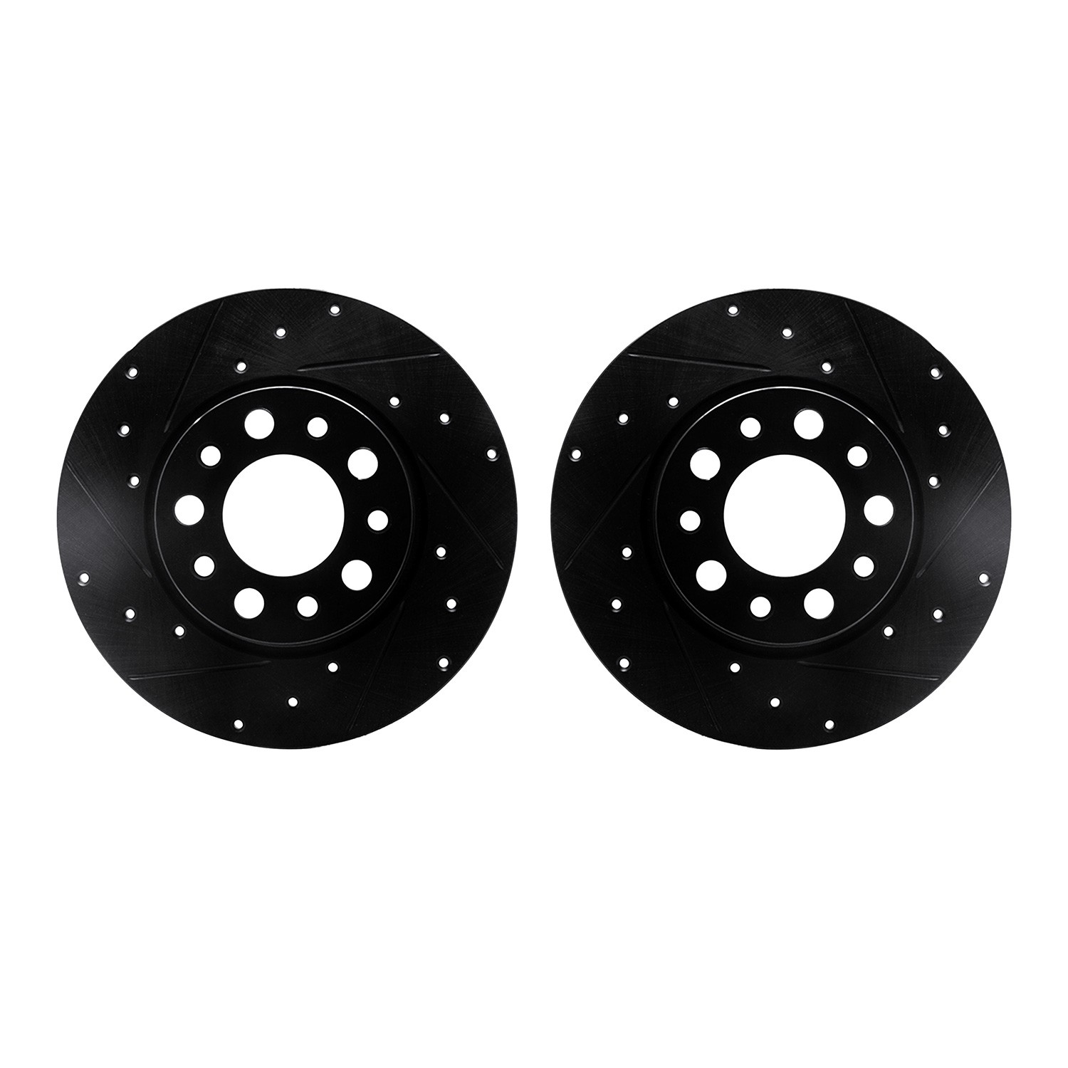 DFC Brake Rotors - Drilled & Slotted - Black