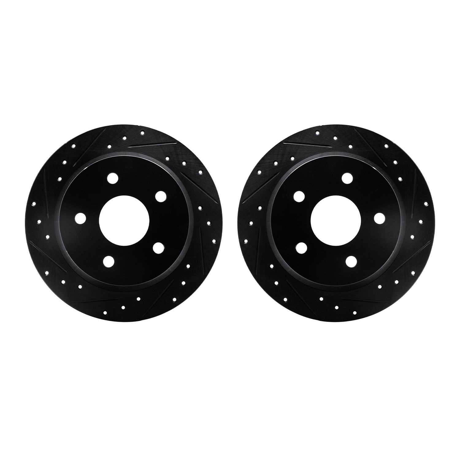DFC Brake Rotors - Drilled & Slotted - Black