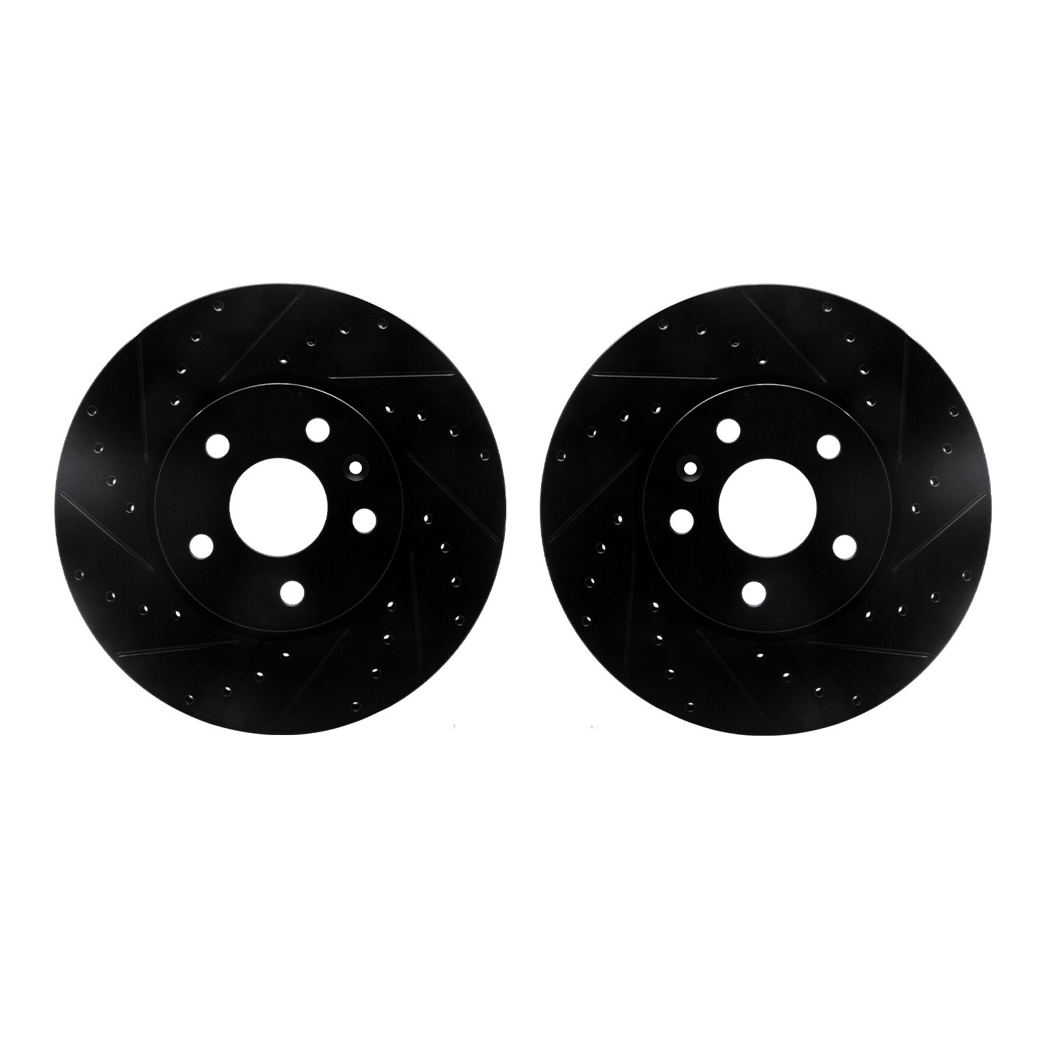 DFC Brake Rotors - Drilled & Slotted - Black