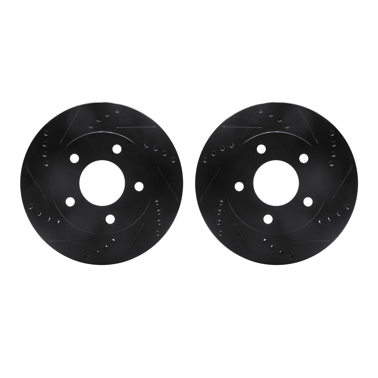 DFC Brake Rotors - Drilled & Slotted - Black