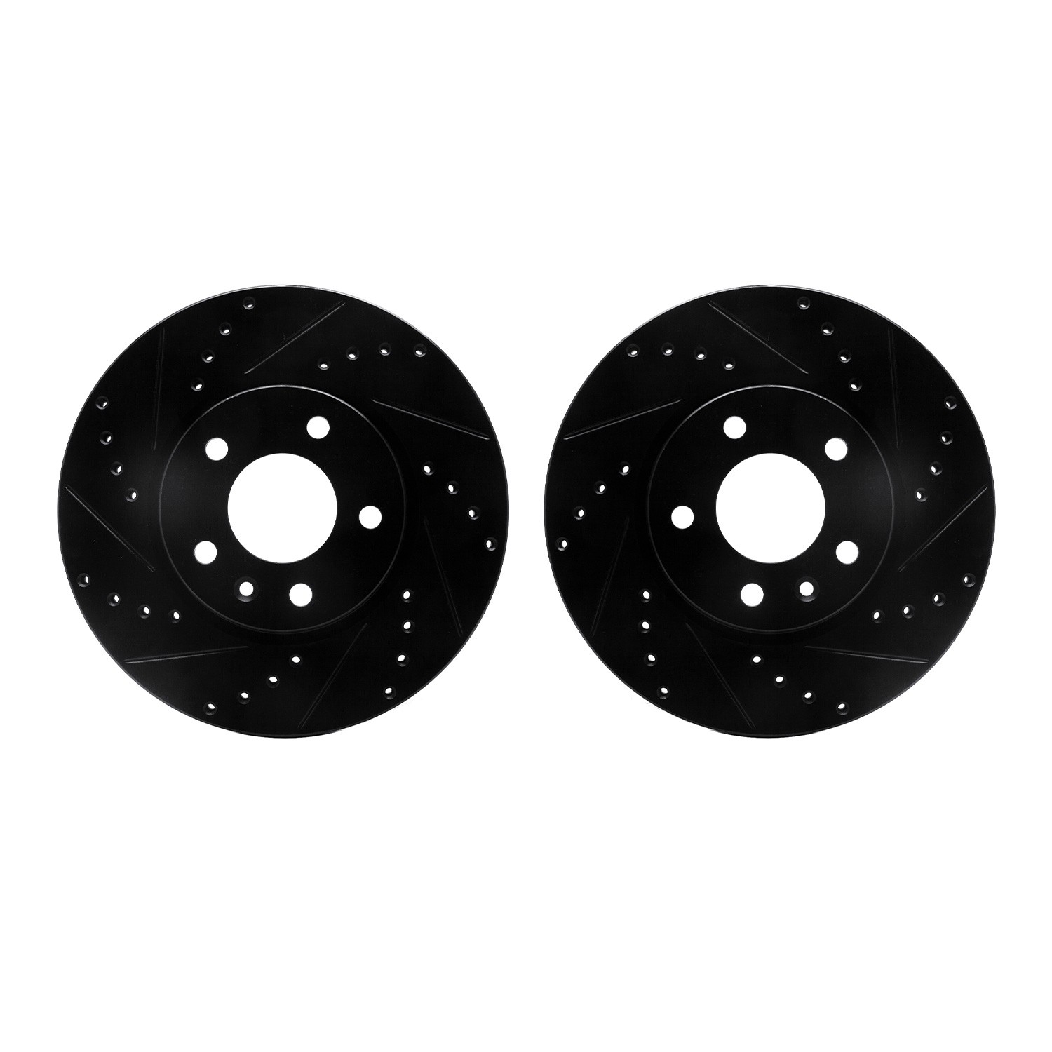 DFC Brake Rotors - Drilled & Slotted - Black