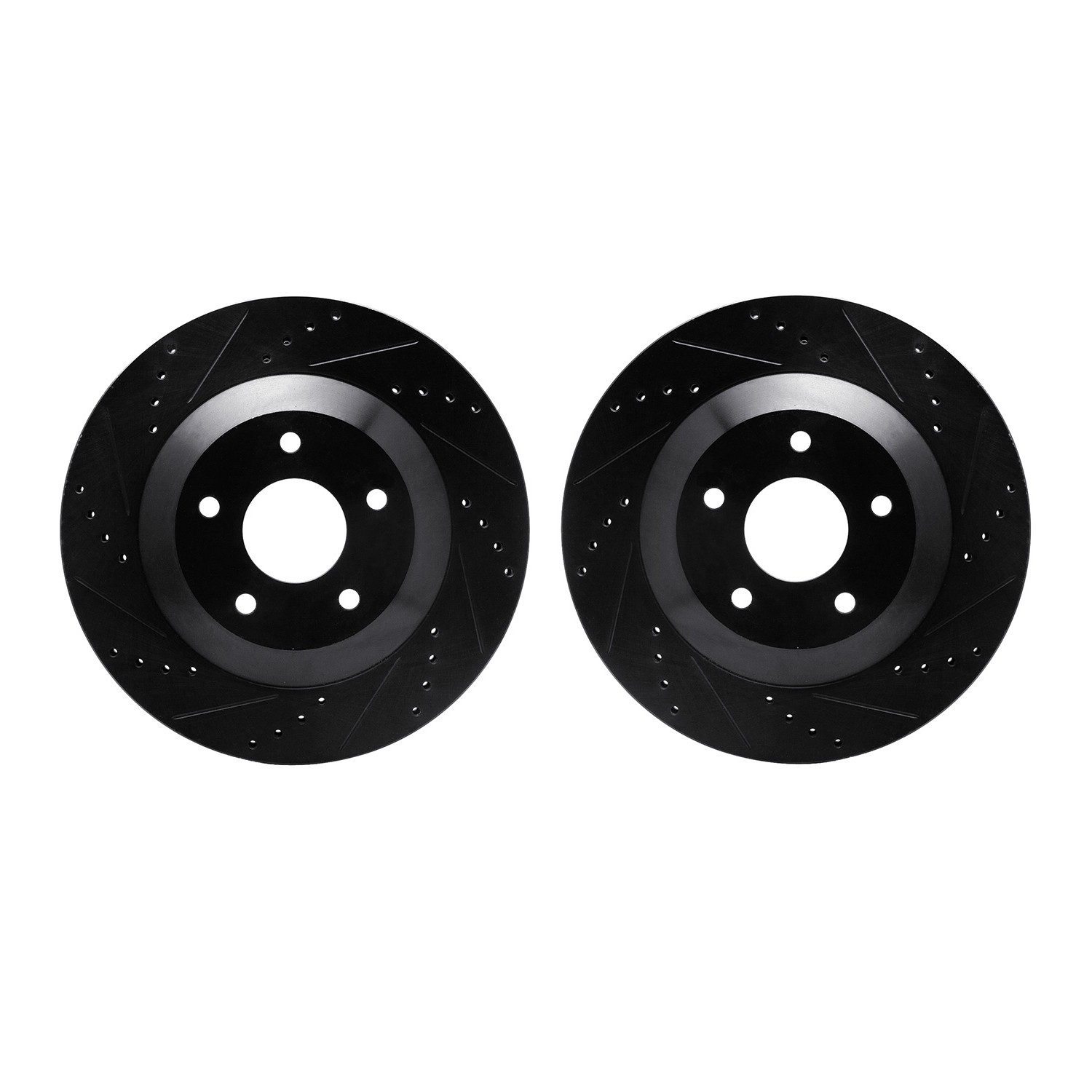 DFC Brake Rotors - Drilled & Slotted - Black