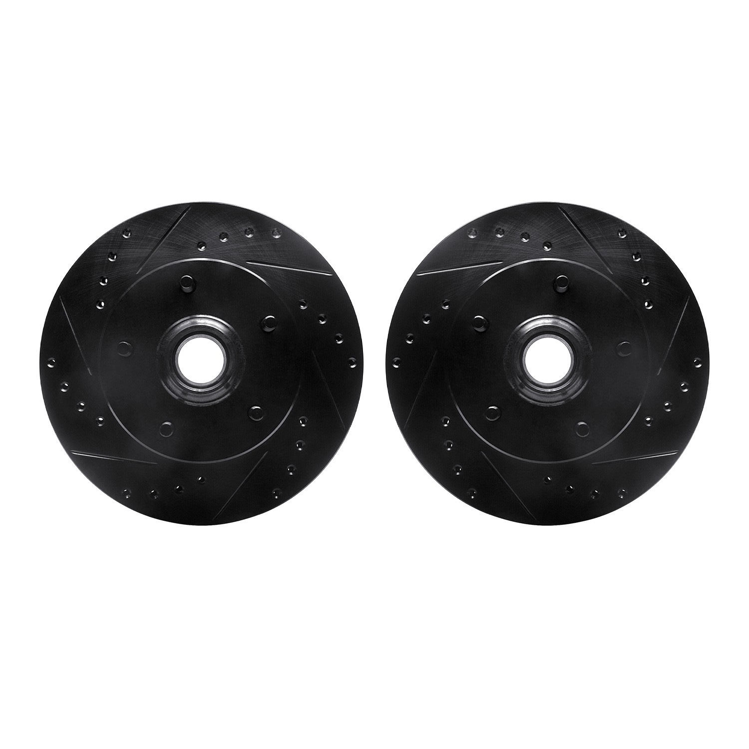 DFC Brake Rotors - Drilled & Slotted - Black
