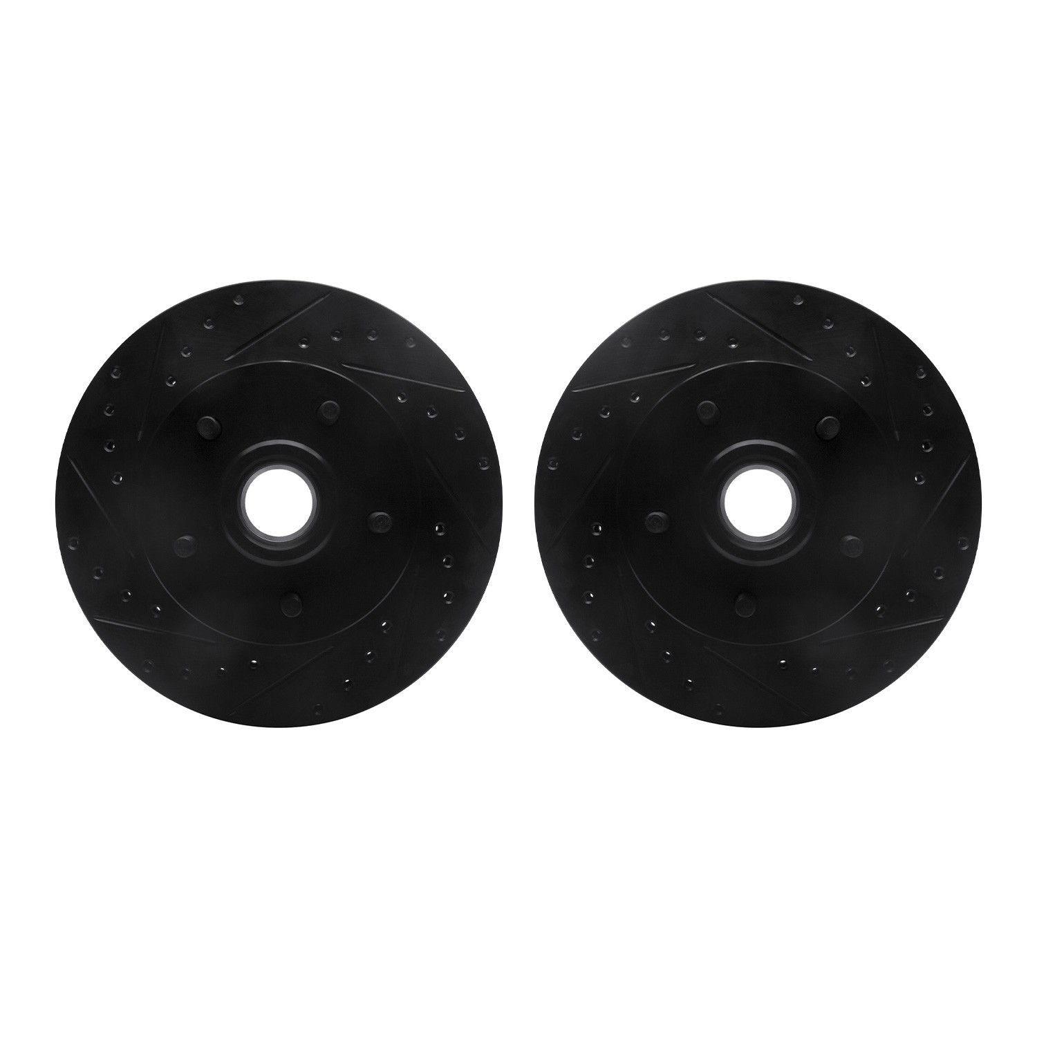 DFC Brake Rotors - Drilled & Slotted - Black