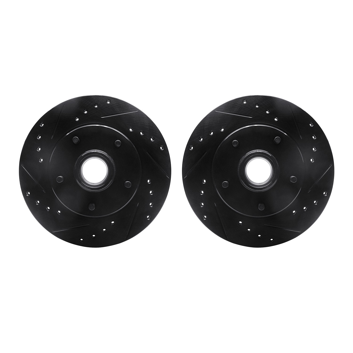 DFC Brake Rotors - Drilled & Slotted - Black