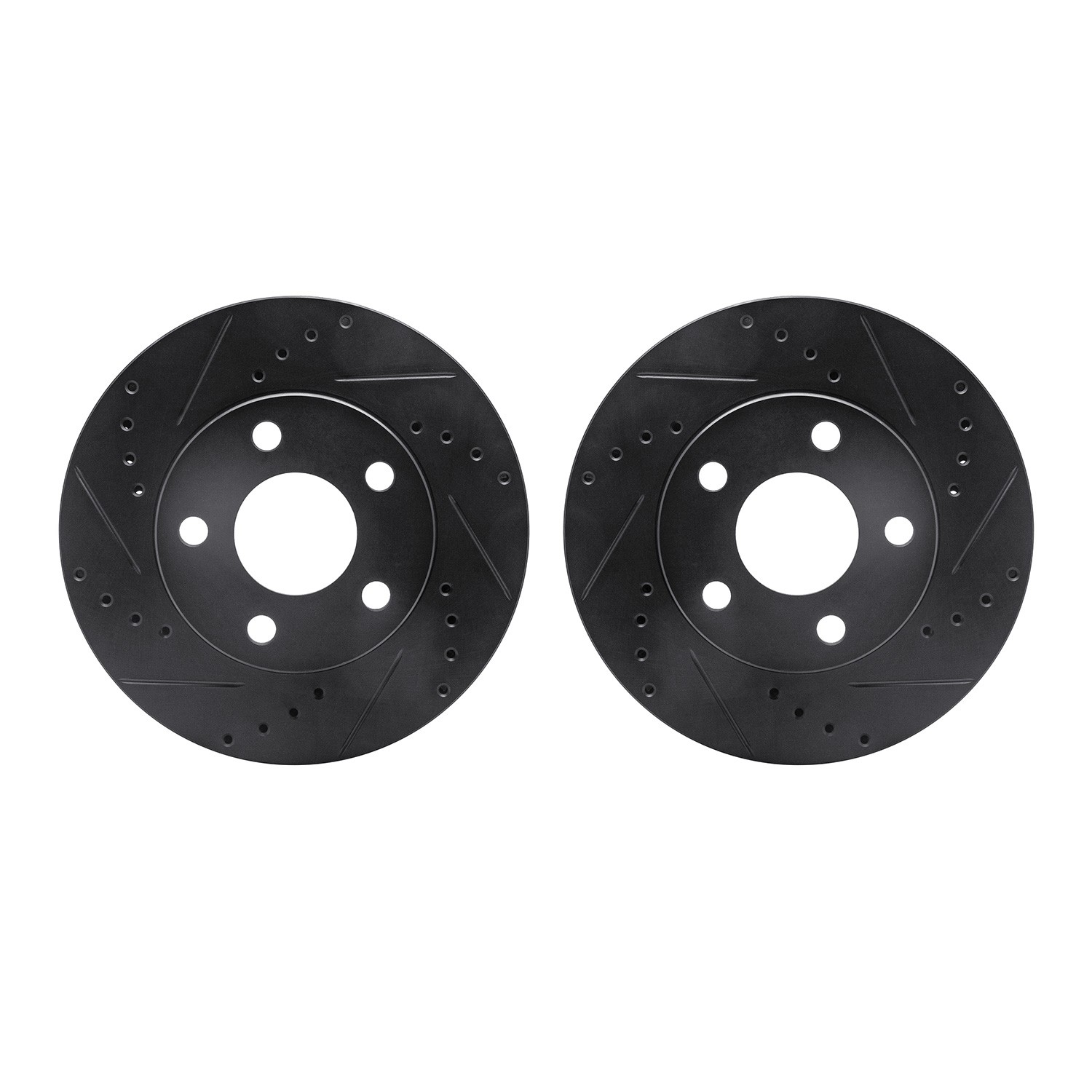 DFC Brake Rotors - Drilled & Slotted - Black