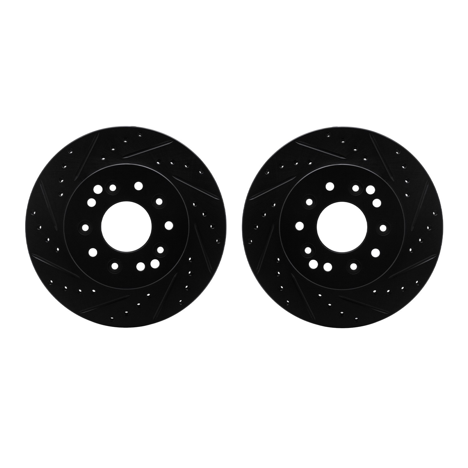 DFC Brake Rotors - Drilled & Slotted - Black