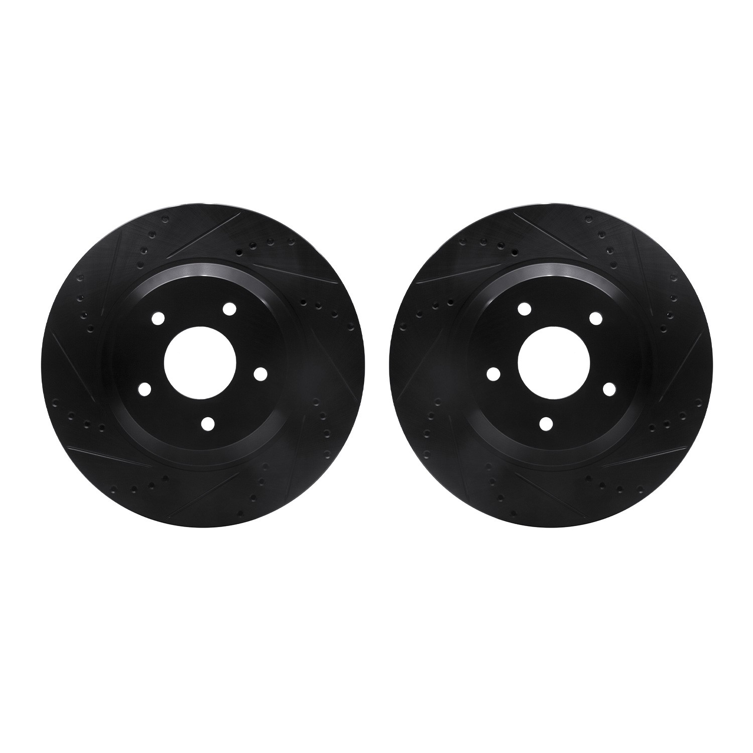 DFC Brake Rotors - Drilled & Slotted - Black