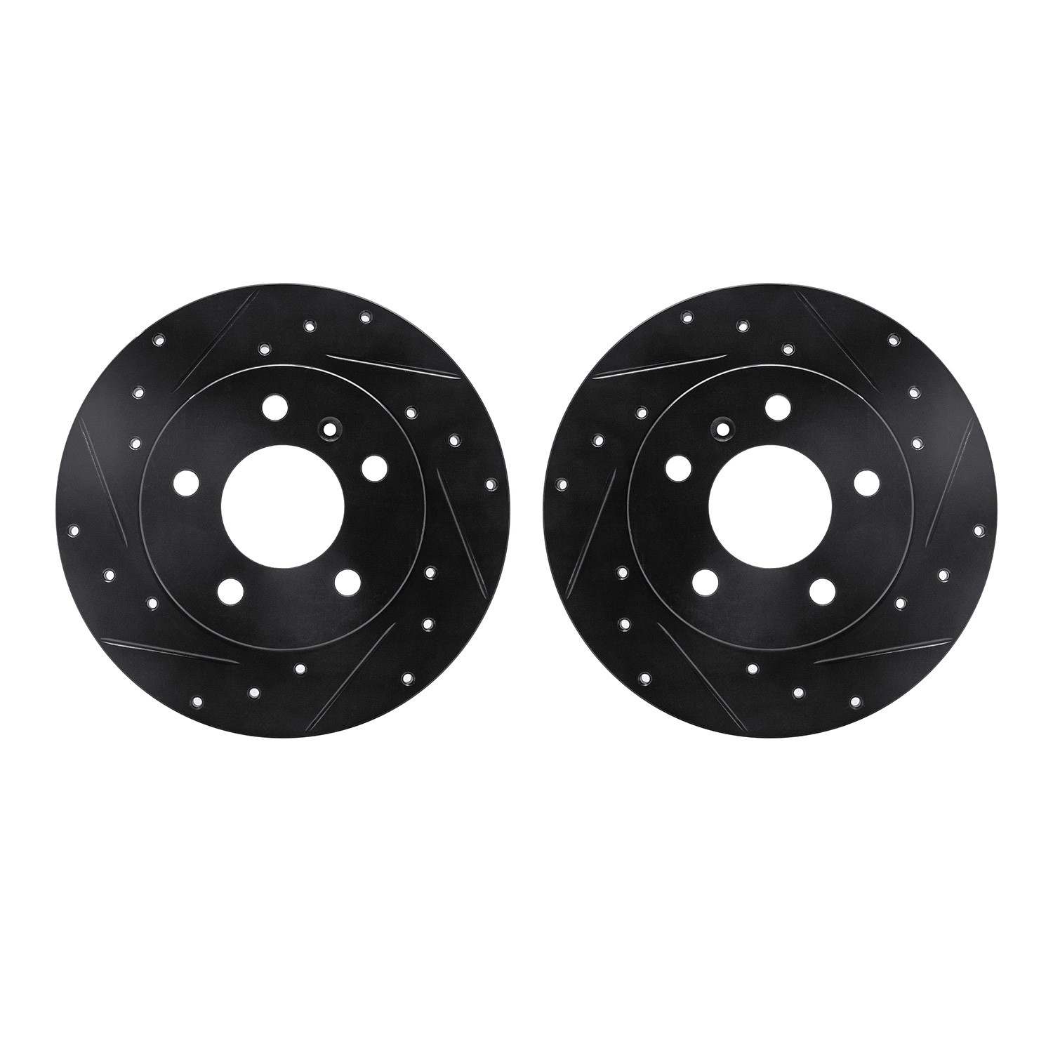 DFC Brake Rotors - Drilled & Slotted - Black