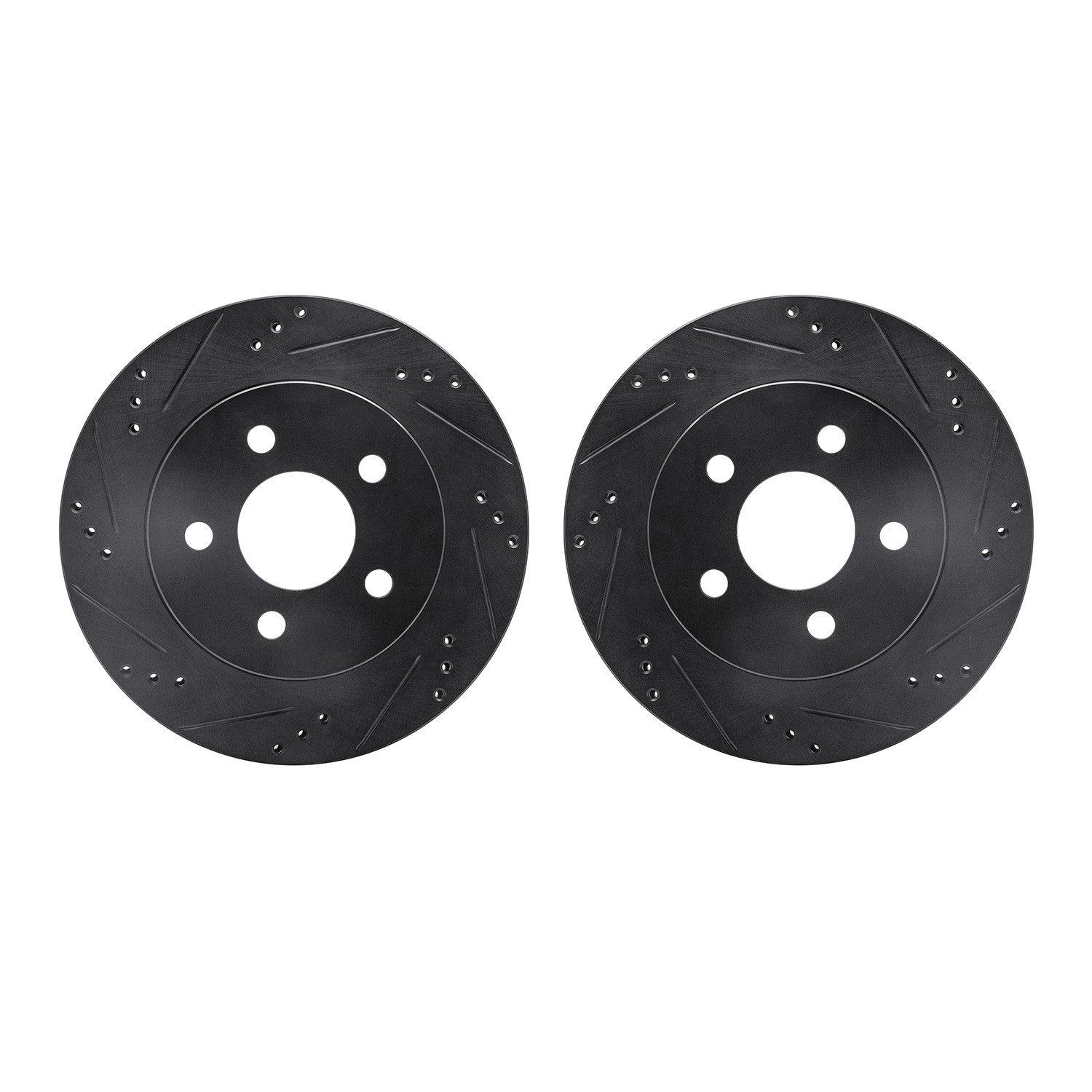 DFC Brake Rotors - Drilled & Slotted - Black