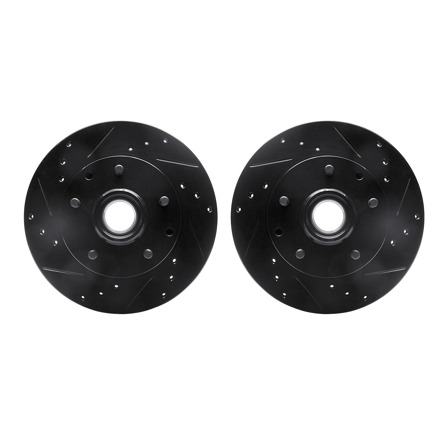 DFC Brake Rotors - Drilled & Slotted - Black
