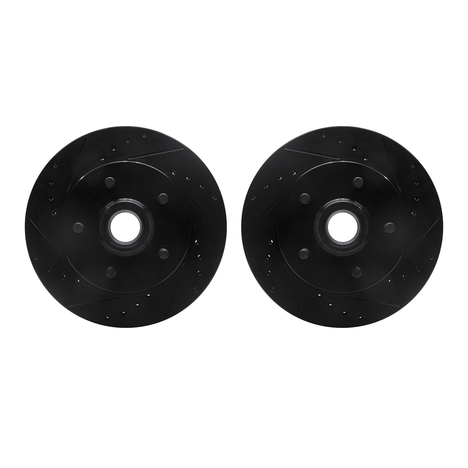 DFC Brake Rotors - Drilled & Slotted - Black