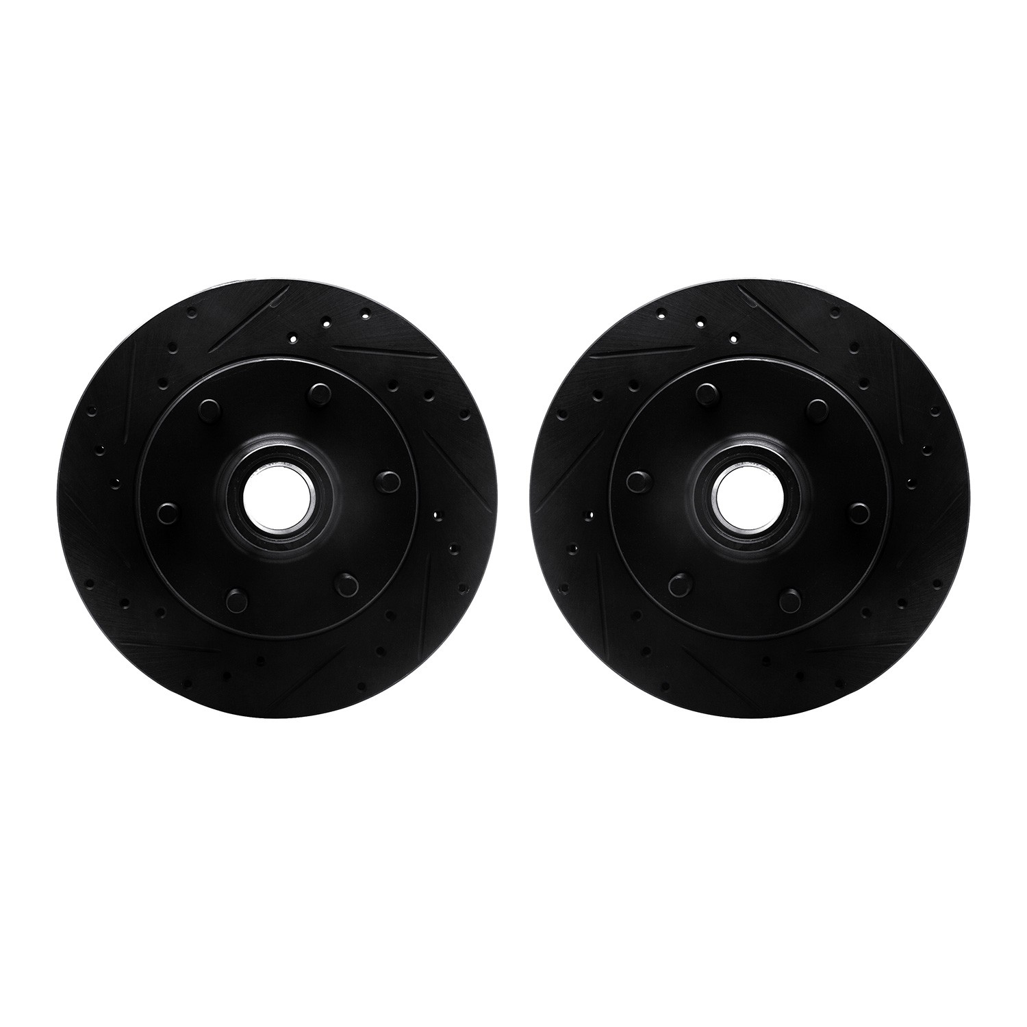 DFC Brake Rotors - Drilled & Slotted - Black
