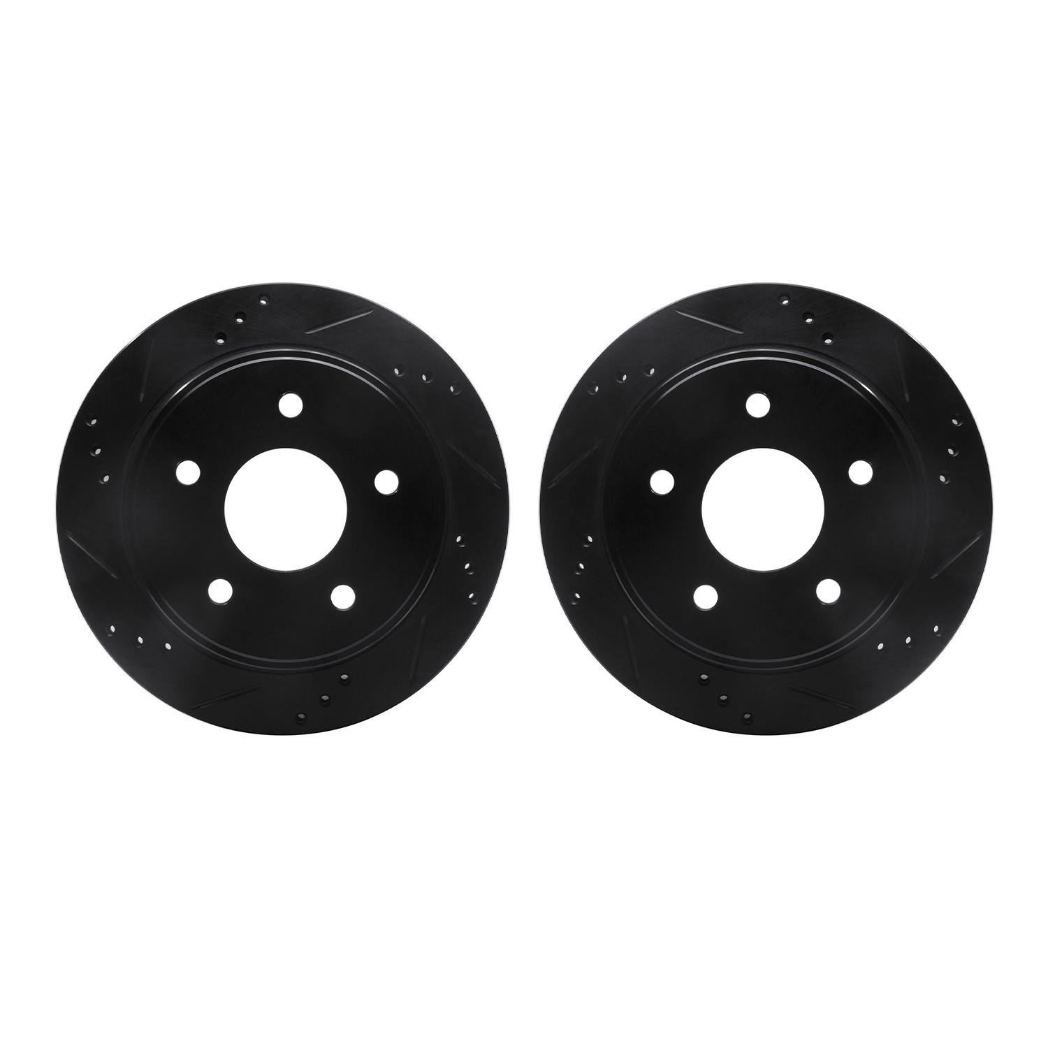DFC Brake Rotors - Drilled & Slotted - Black