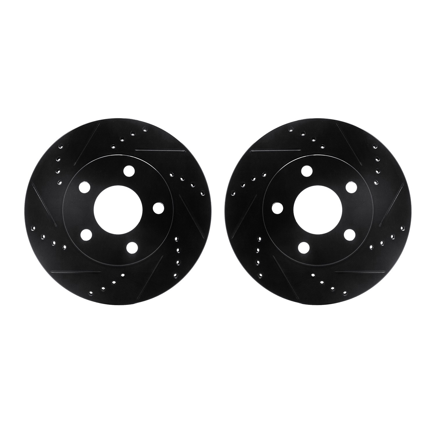DFC Brake Rotors - Drilled & Slotted - Black