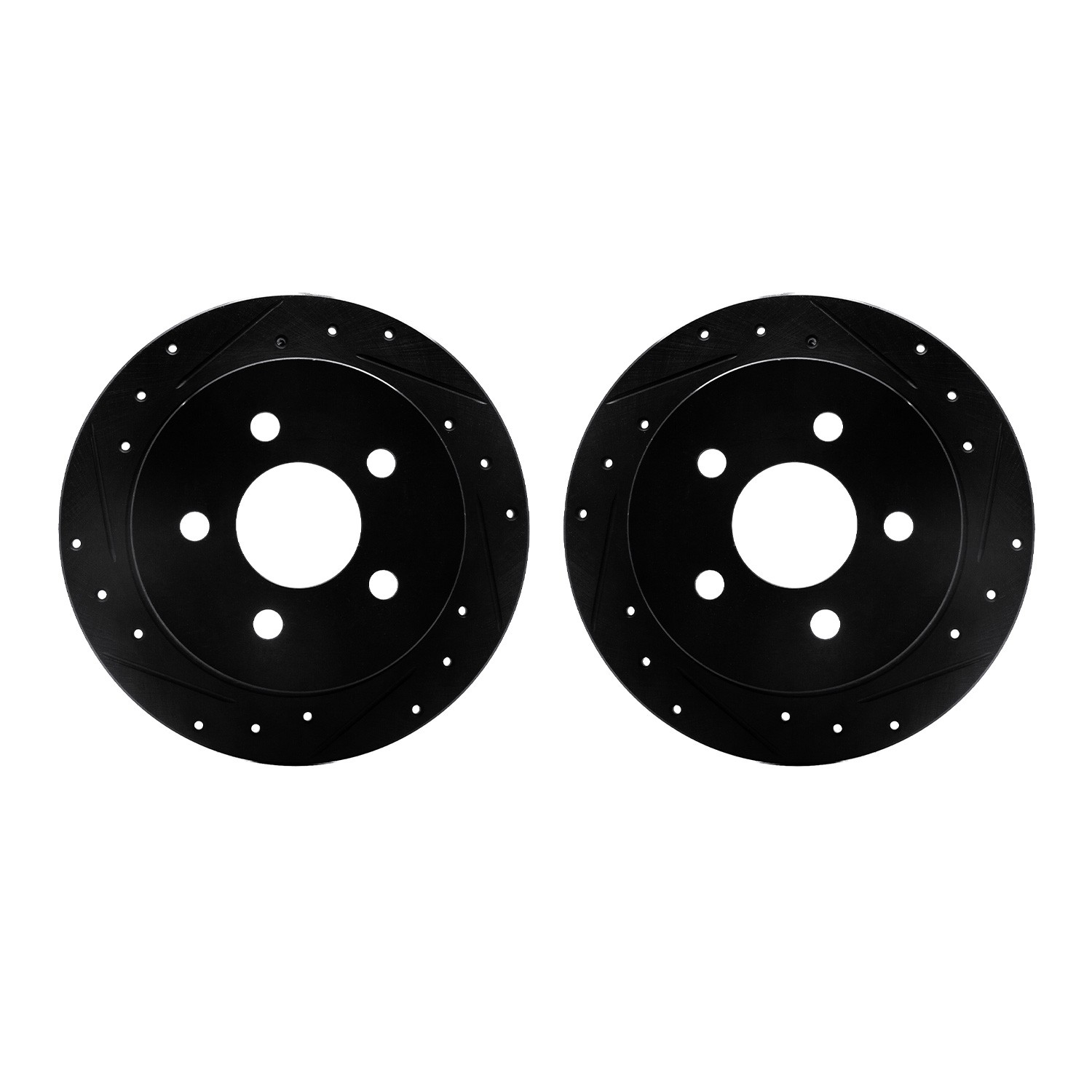 DFC Brake Rotors - Drilled & Slotted - Black