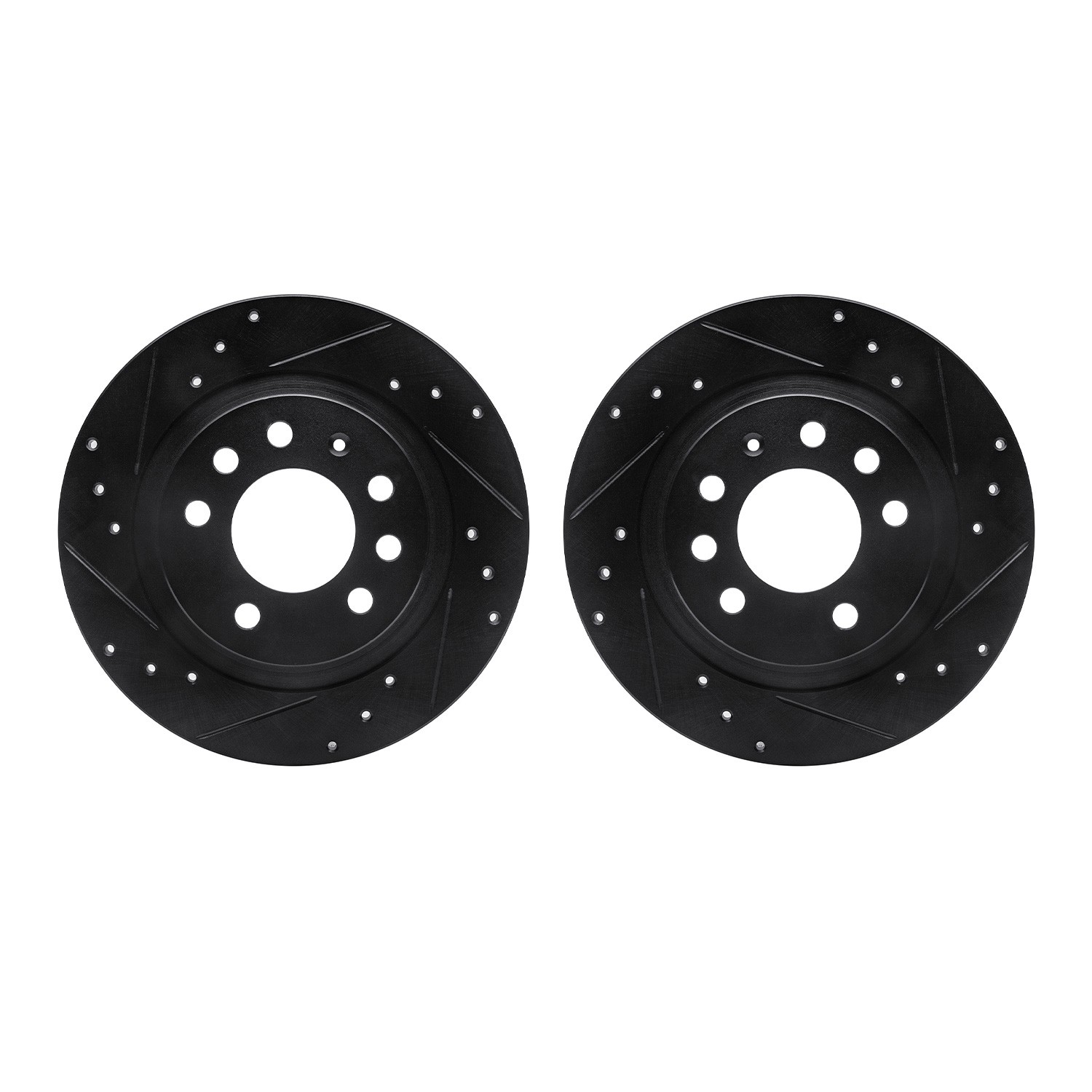 DFC Brake Rotors - Drilled & Slotted - Black