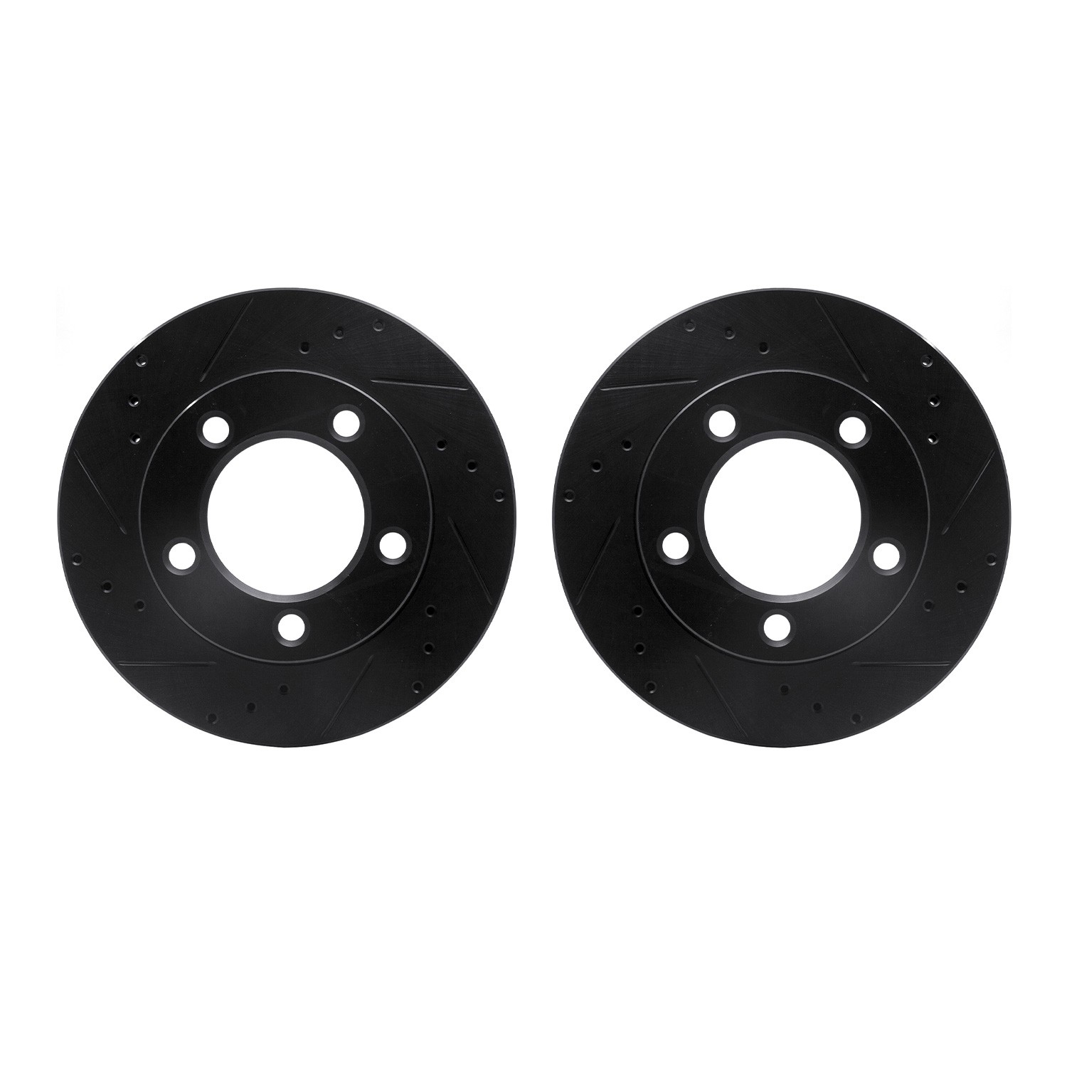 DFC Brake Rotors - Drilled & Slotted - Black