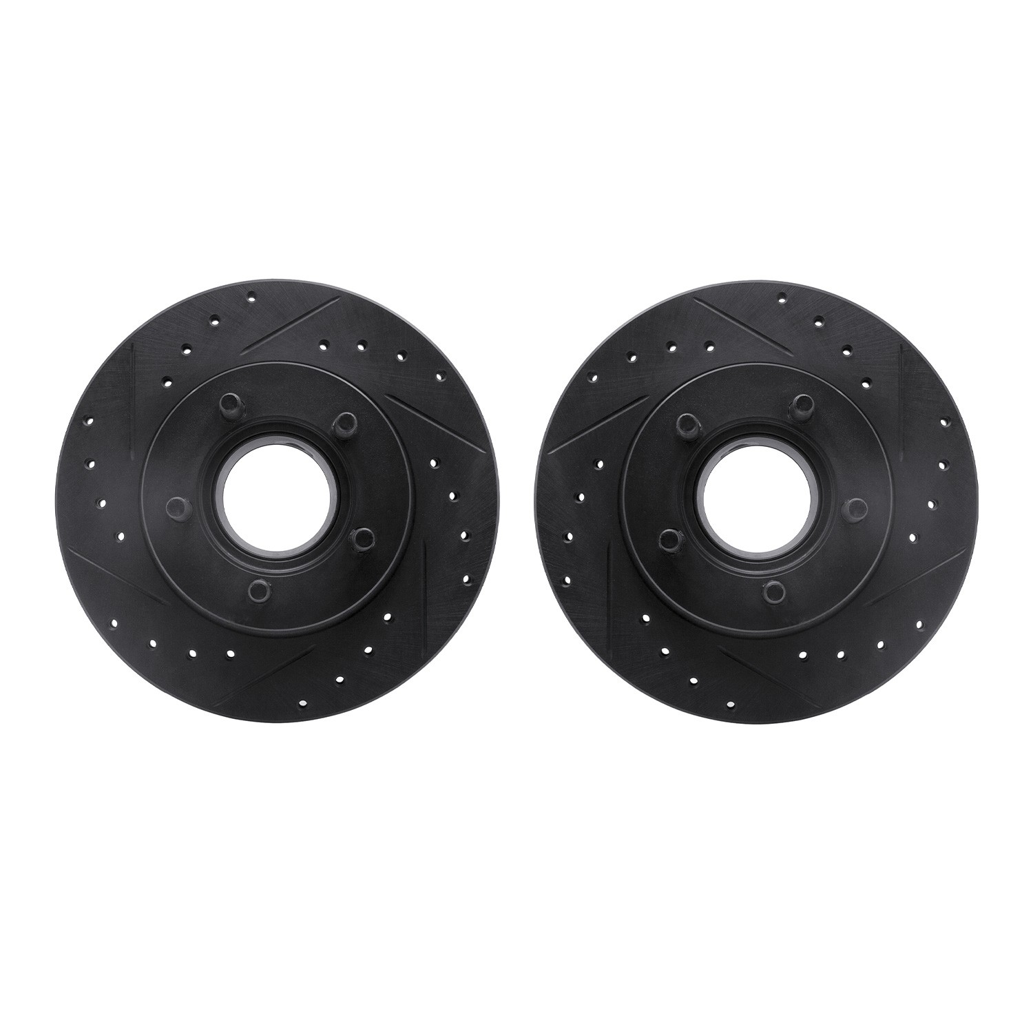 DFC Brake Rotors - Drilled & Slotted - Black