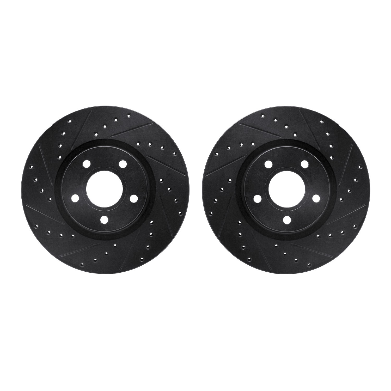 DFC Brake Rotors - Drilled & Slotted - Black