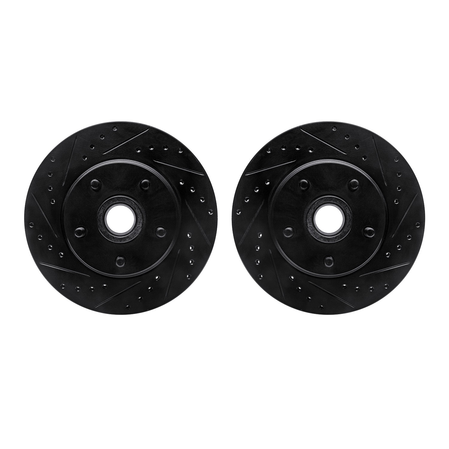 DFC Brake Rotors - Drilled & Slotted - Black