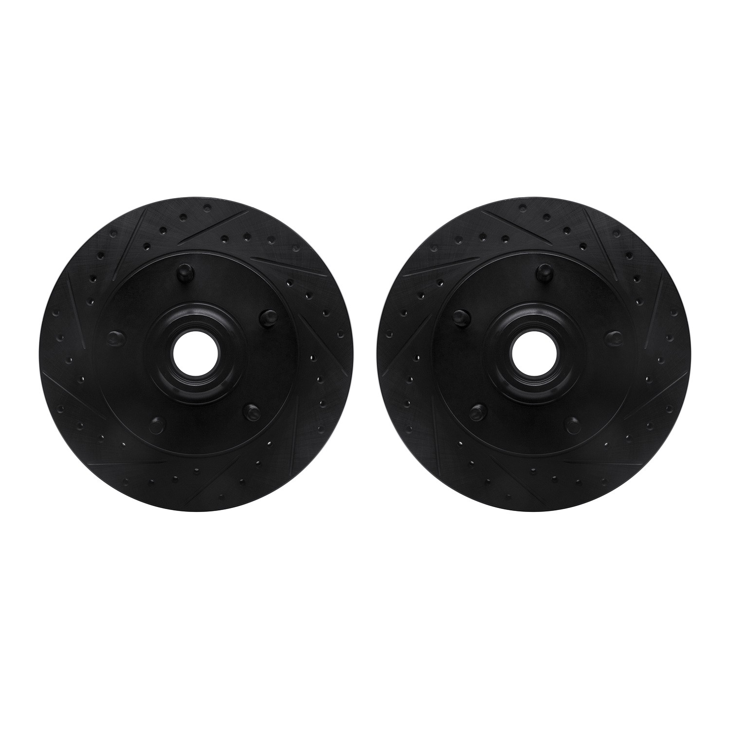 DFC Brake Rotors - Drilled & Slotted - Black