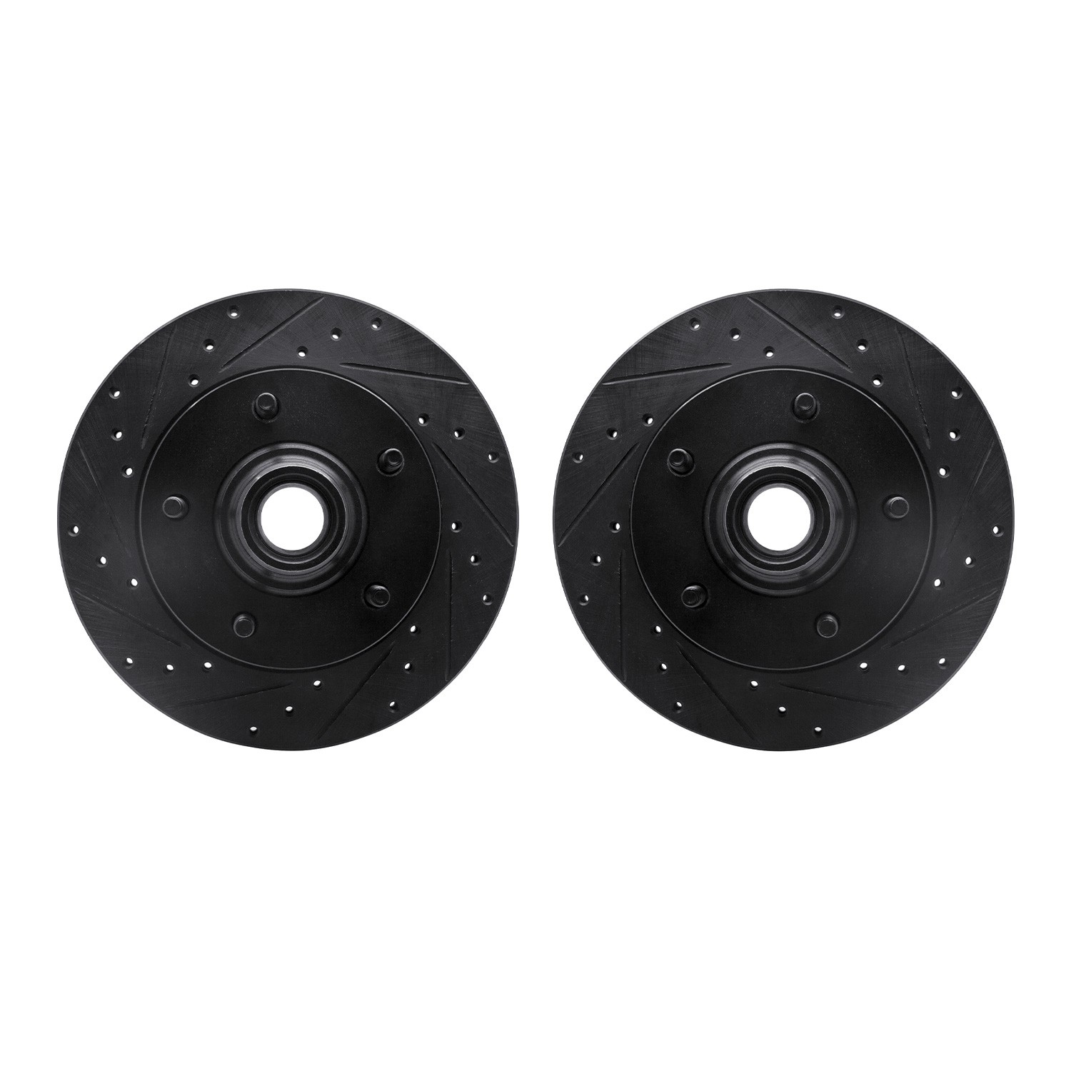 DFC Brake Rotors - Drilled & Slotted - Black
