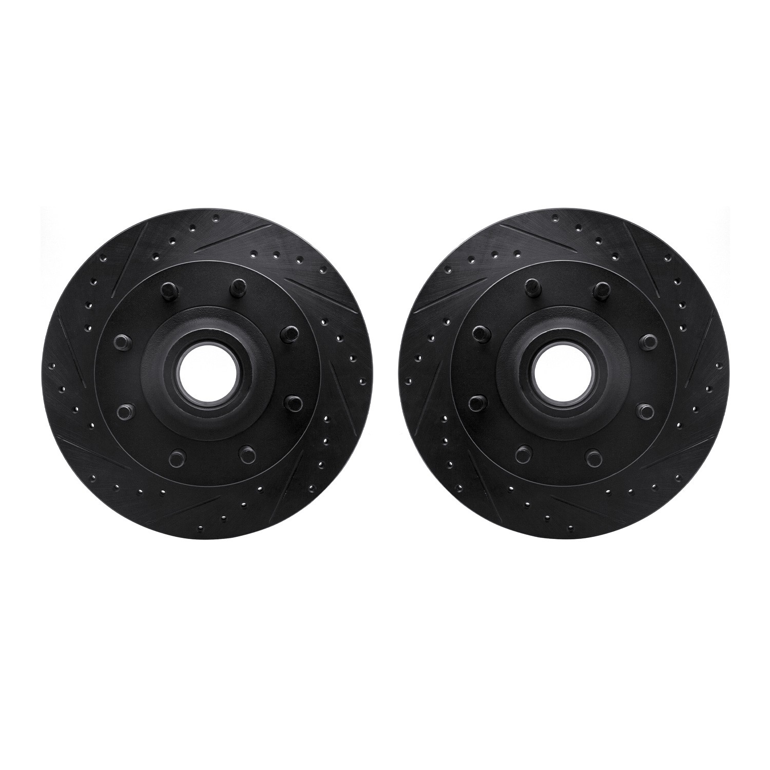 DFC Brake Rotors - Drilled & Slotted - Black