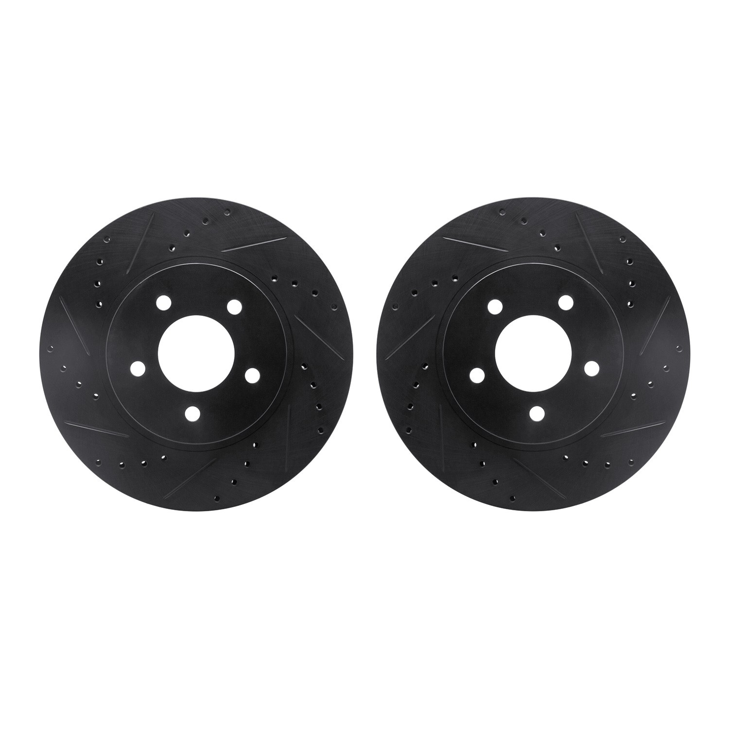 DFC Brake Rotors - Drilled & Slotted - Black
