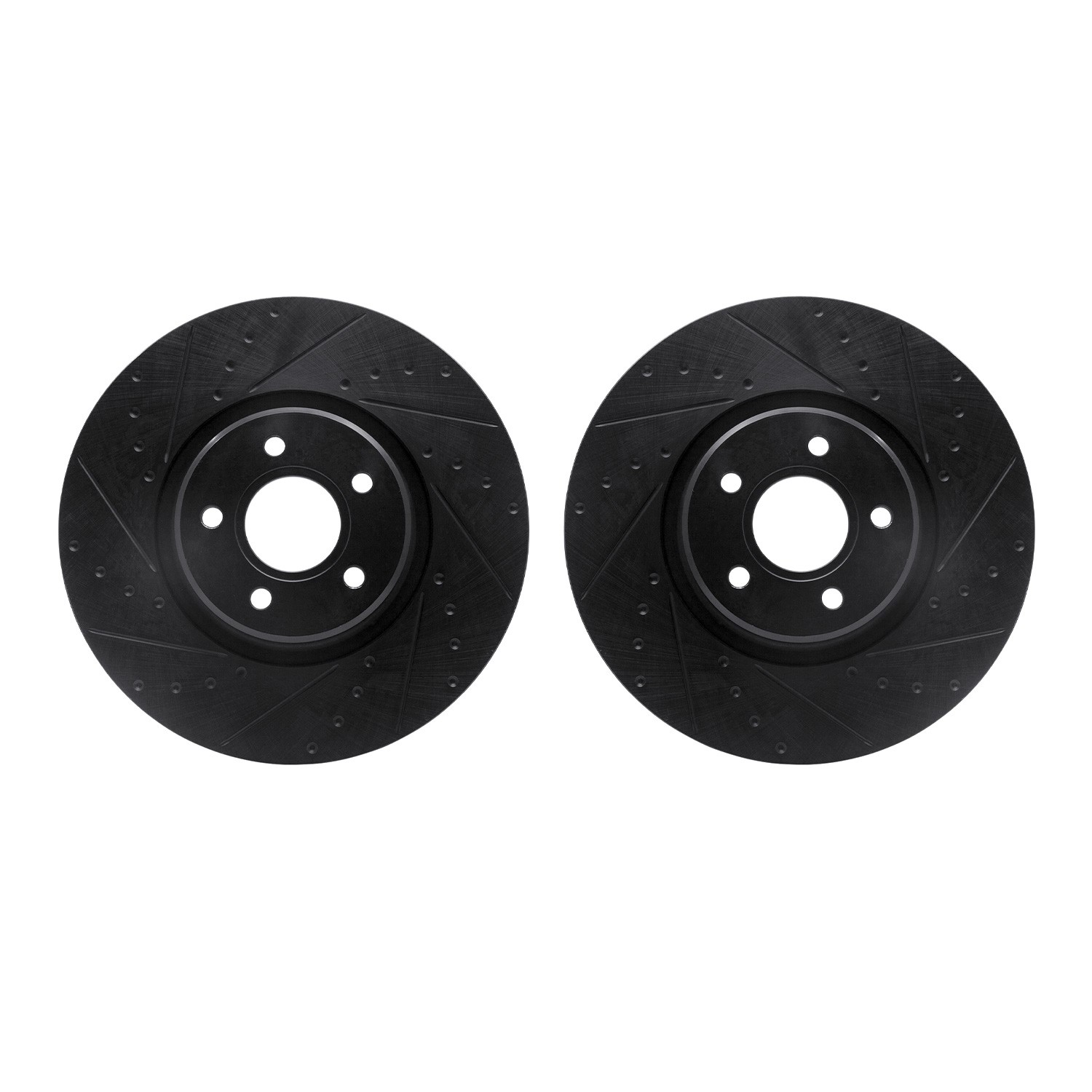 DFC Brake Rotors - Drilled & Slotted - Black
