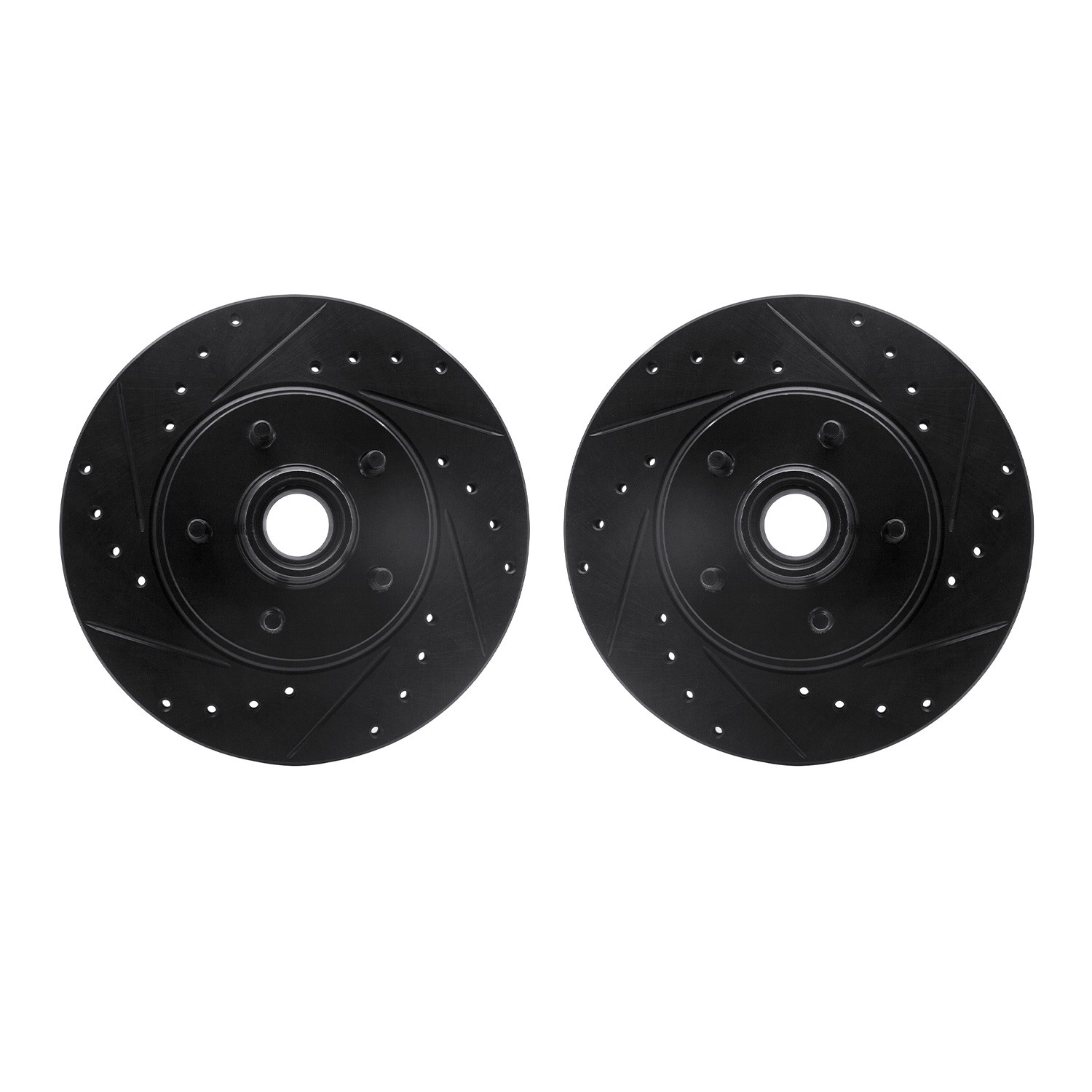 DFC Brake Rotors - Drilled & Slotted - Black
