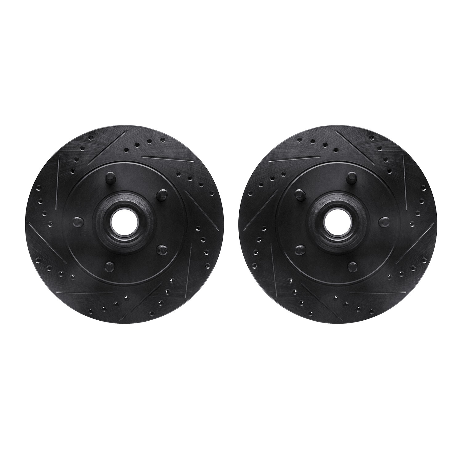 DFC Brake Rotors - Drilled & Slotted - Black