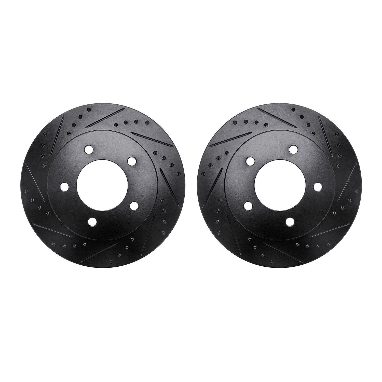 DFC Brake Rotors - Drilled & Slotted - Black