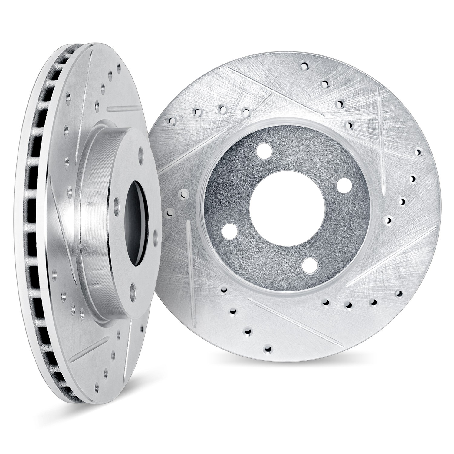 DFC Brake Rotors - Drilled & Slotted - Black